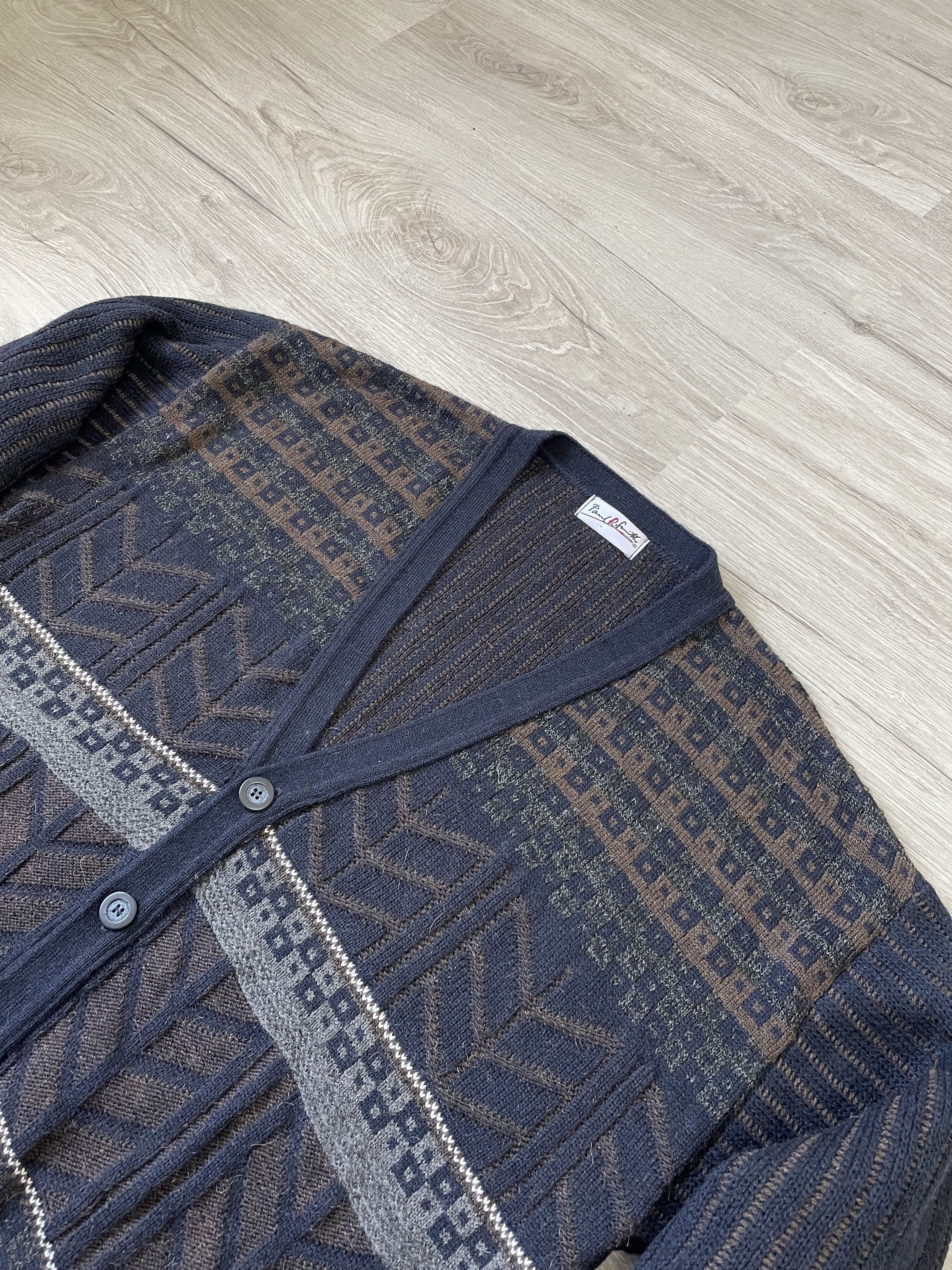 Paul Smith × Vintage MENS CASUAL RARE CARDIGAN PAUL SMITH Size US L / EU 52-54 / 3 - 5 Thumbnail