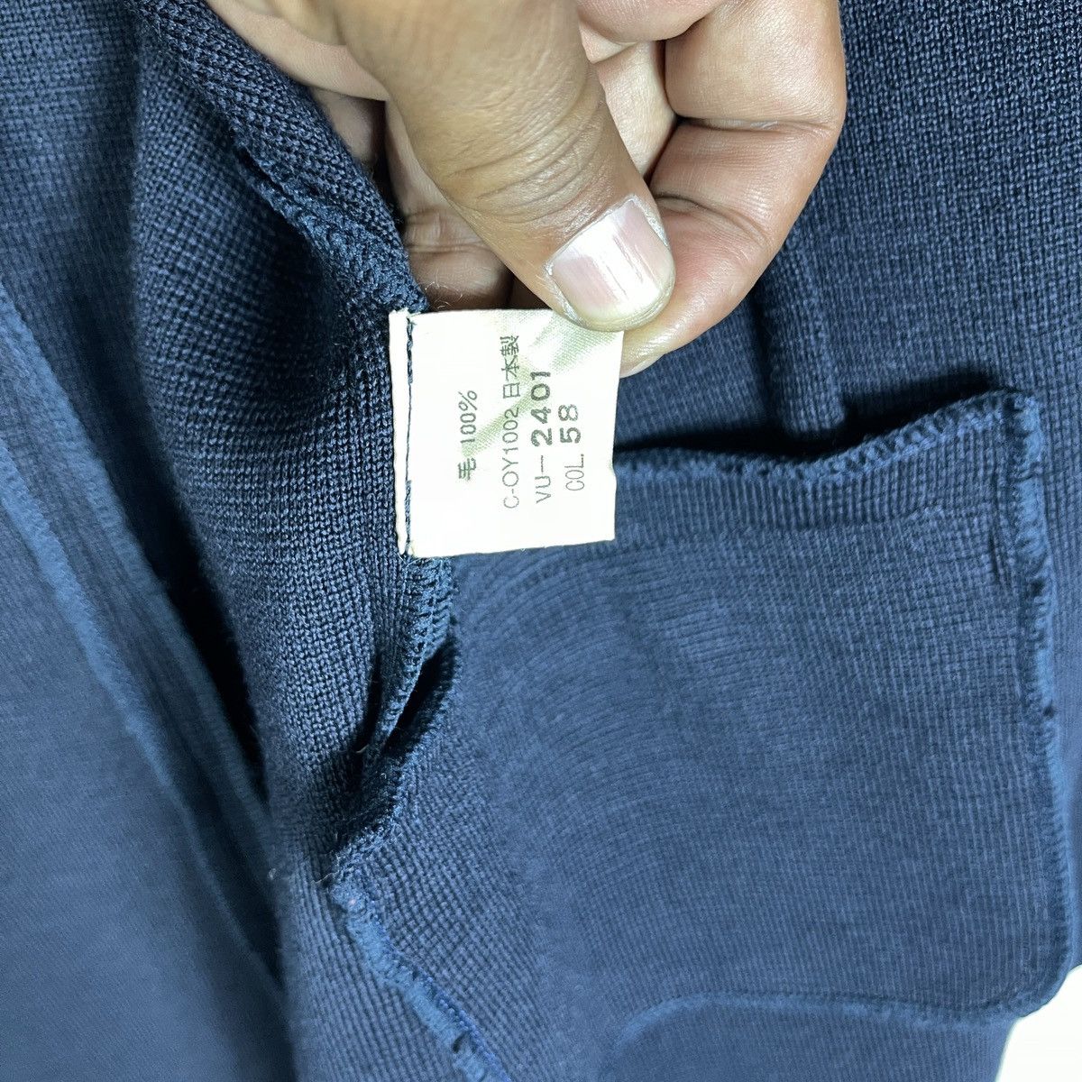 Valentino Valentino Garavani Sport Crest Emblem 100% Wool Knit Jacket Size US M / EU 48-50 / 2 - 11 Thumbnail