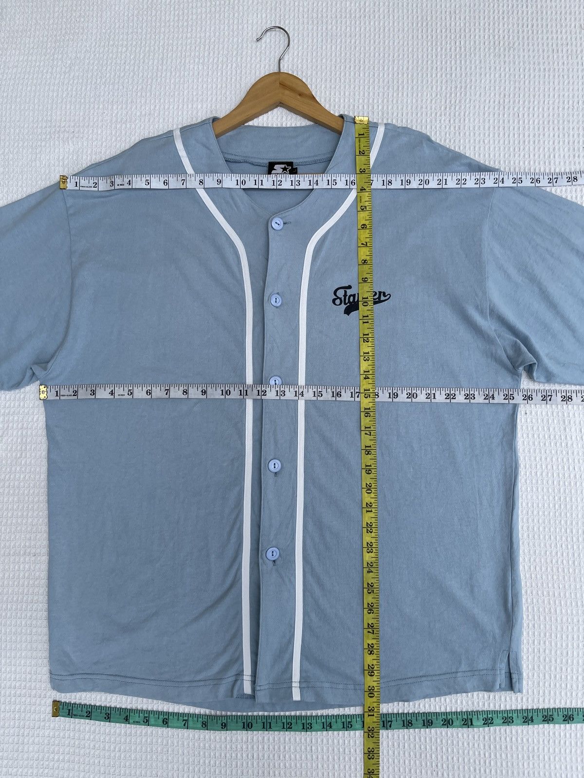 Black Label × Starter Last Drop🔥Rare🔥Starter Black Label Button Shirt Size US XXL / EU 58 / 5 - 16 Thumbnail