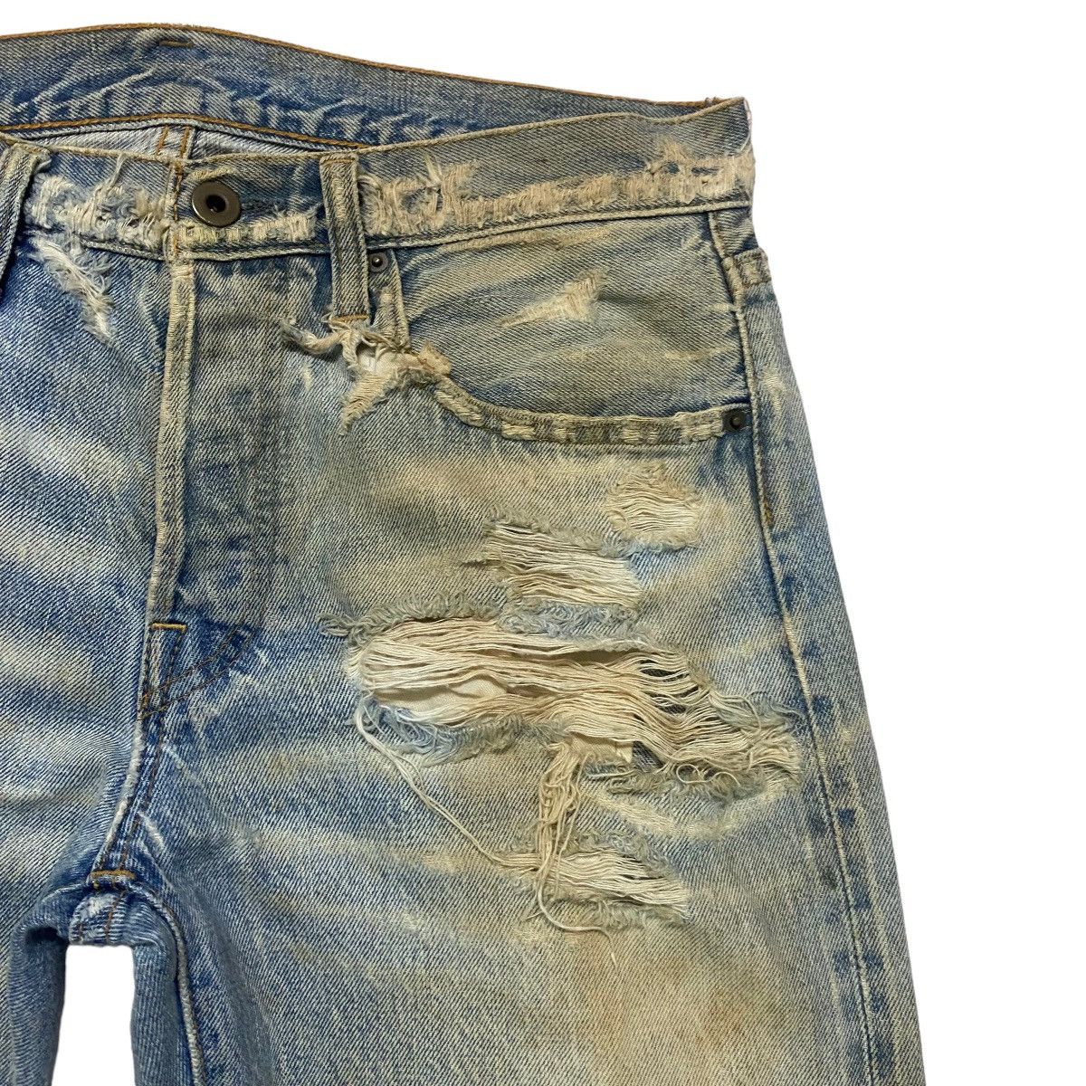 wjk WjK Thrashed Dirt Washed Selvedge Jeans Size US 31 - 5 Thumbnail