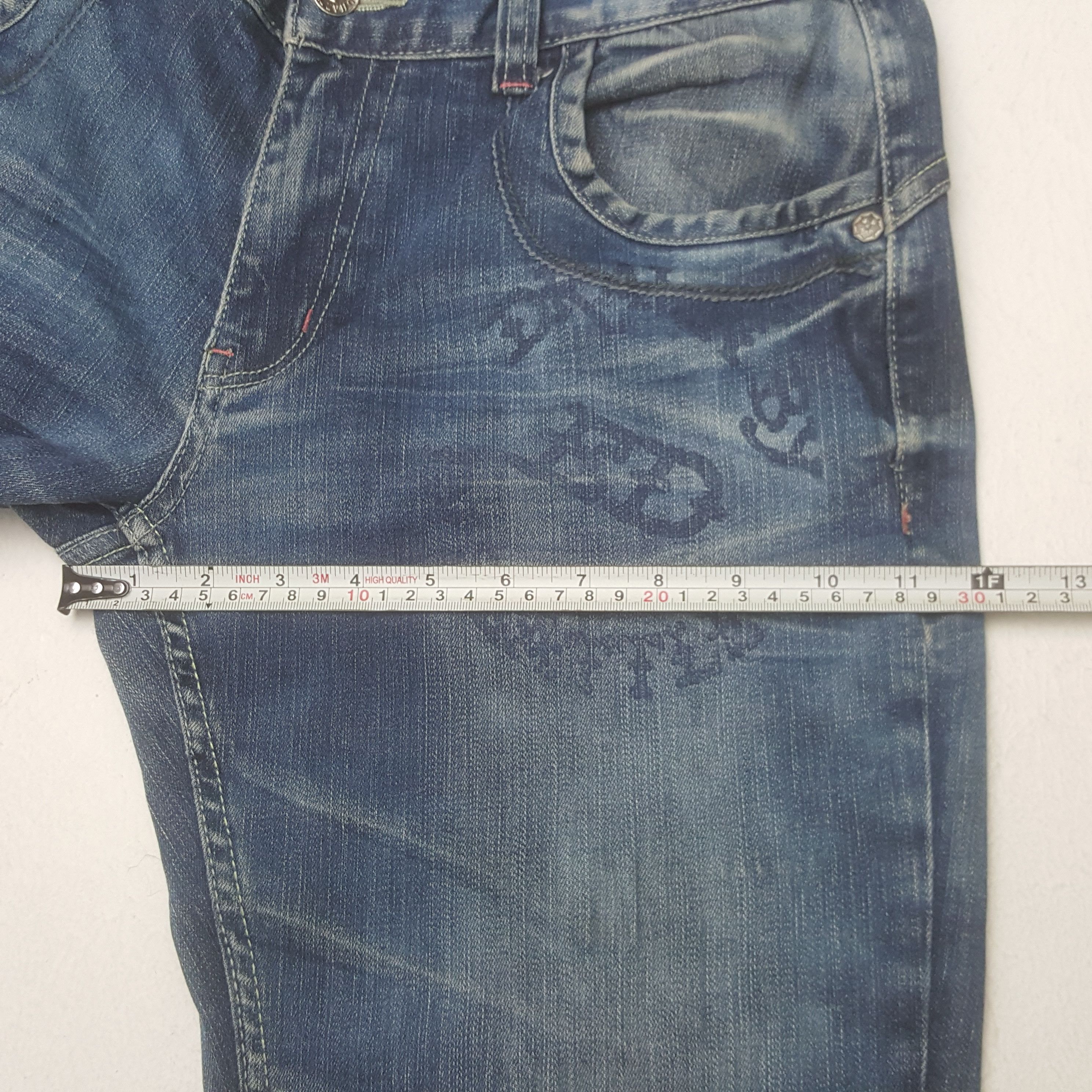 Christian Audigier Vintage Ed Hardy by Christian Audiger Embroidery Denim Jeans Size 32" / US 10 / IT 46 - 12 Thumbnail