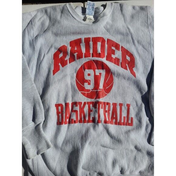 Champion Vintage Champion Reverse Weave Raiders Crewneck Sweatshirt Size US XL / EU 56 / 4 - 1 Thumbnail
