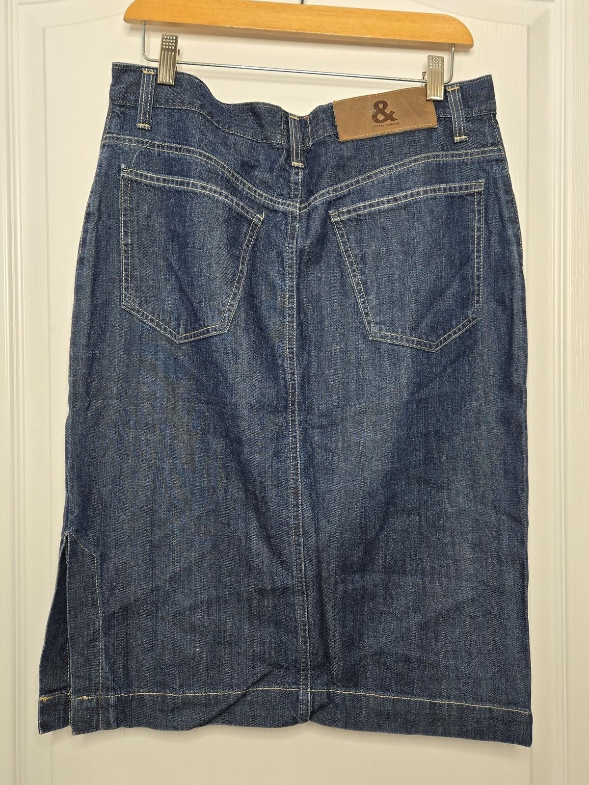 Dolce & Gabbana Dolce & Gabbana Skirt Women's Extra Small 44 Denim Pencil Size 26" / US 2 / IT 38 - 3 Thumbnail