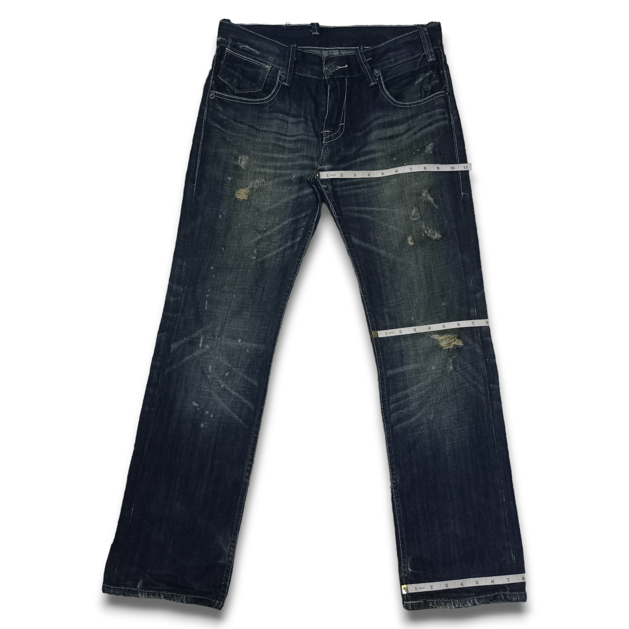 Levi's Vintage 90s Levis 511 Mud Wash Loose Ripped Jeans Size US 33 - 12 Thumbnail