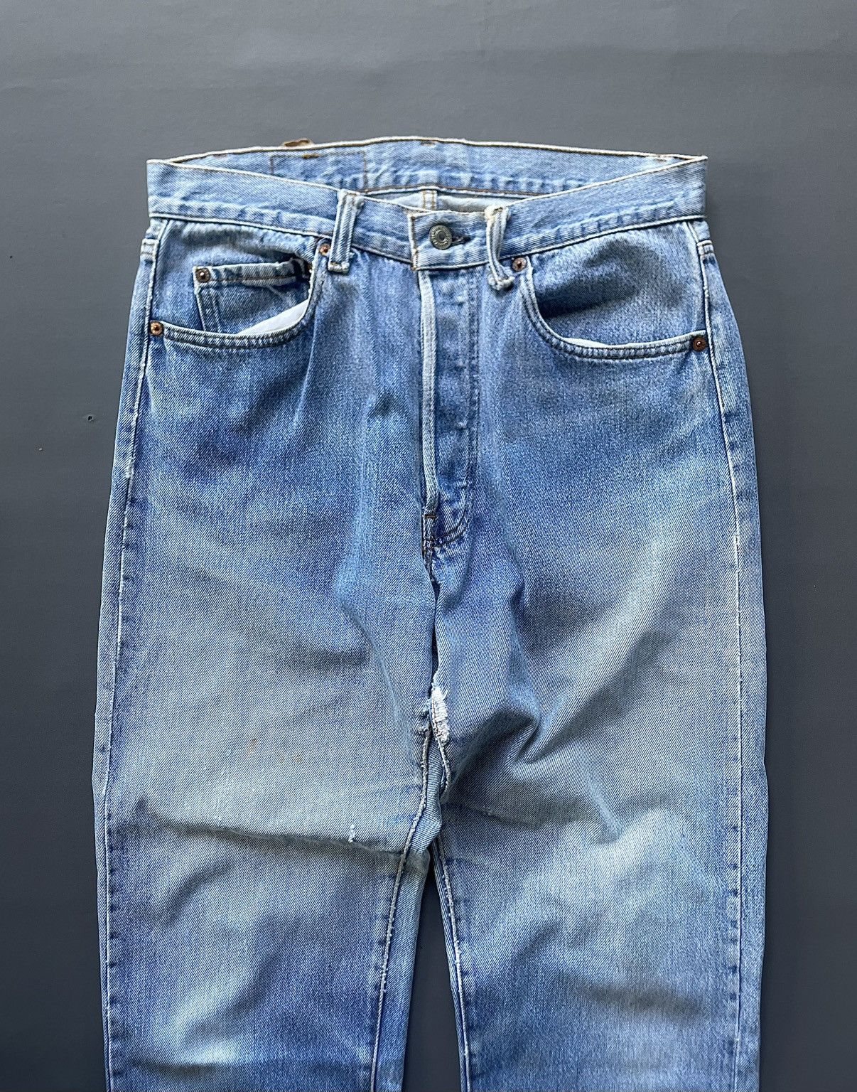 Levi's Vtg 80s Levis 501 532 Blue Jeans Size US 30 / EU 46 - 3 Thumbnail