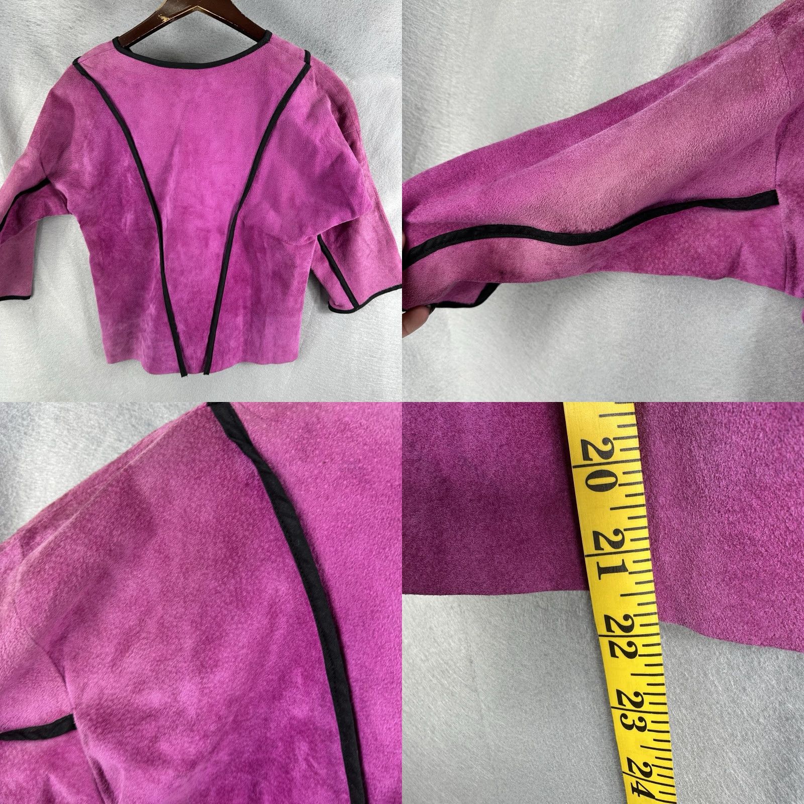 Etro VINTAGE Carol Vidstrand Suede Top Womens Small Adult Small Pink 3/4 Sleeve Round Neck Retro Western Boho 90s Concert Cottagecore Womens Size S / US 4 / IT 40 - 8 Thumbnail