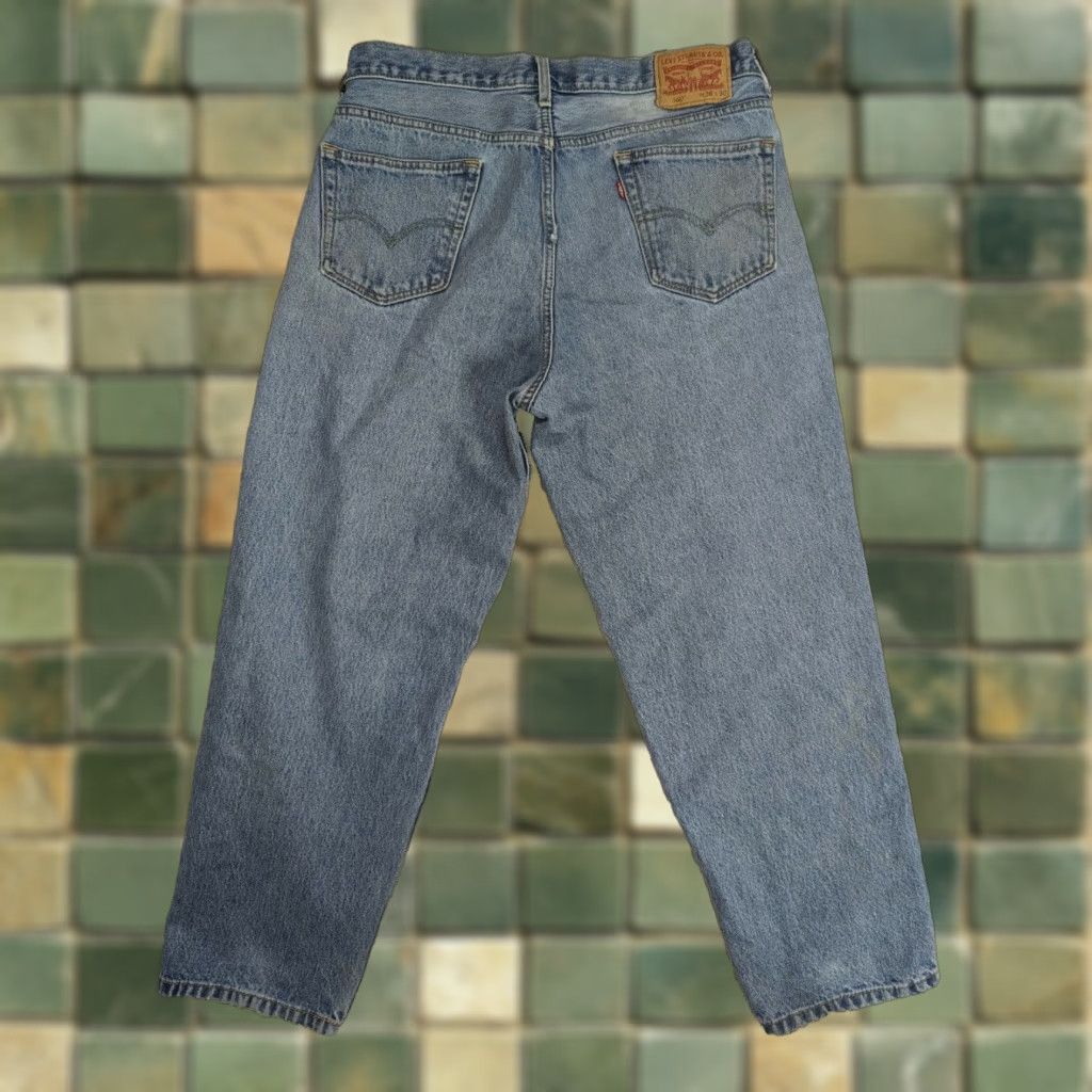 Levi's VINTAGE Levi's 560 Jeans Denim Blue Zip Tapered 36x30 Comfort Fit Mens Size US 37 - 1 Thumbnail