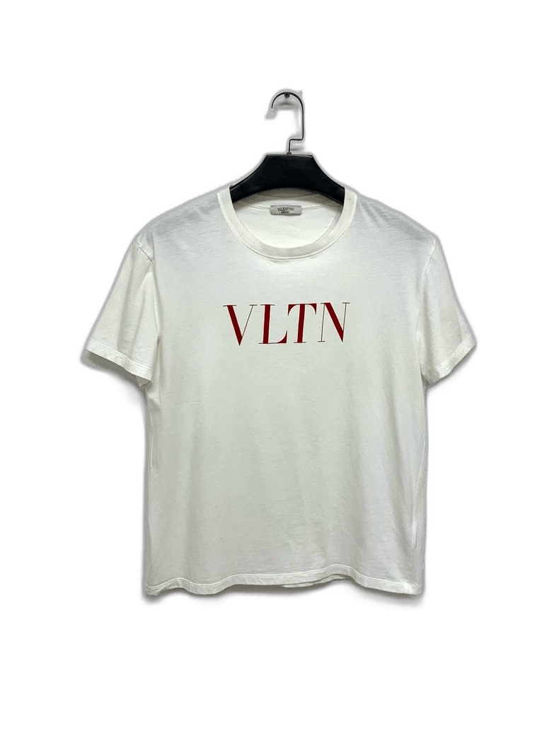 White Vltn T Shirt Uomo Valentino VLTN Logo Short Sleeve T-Shirt