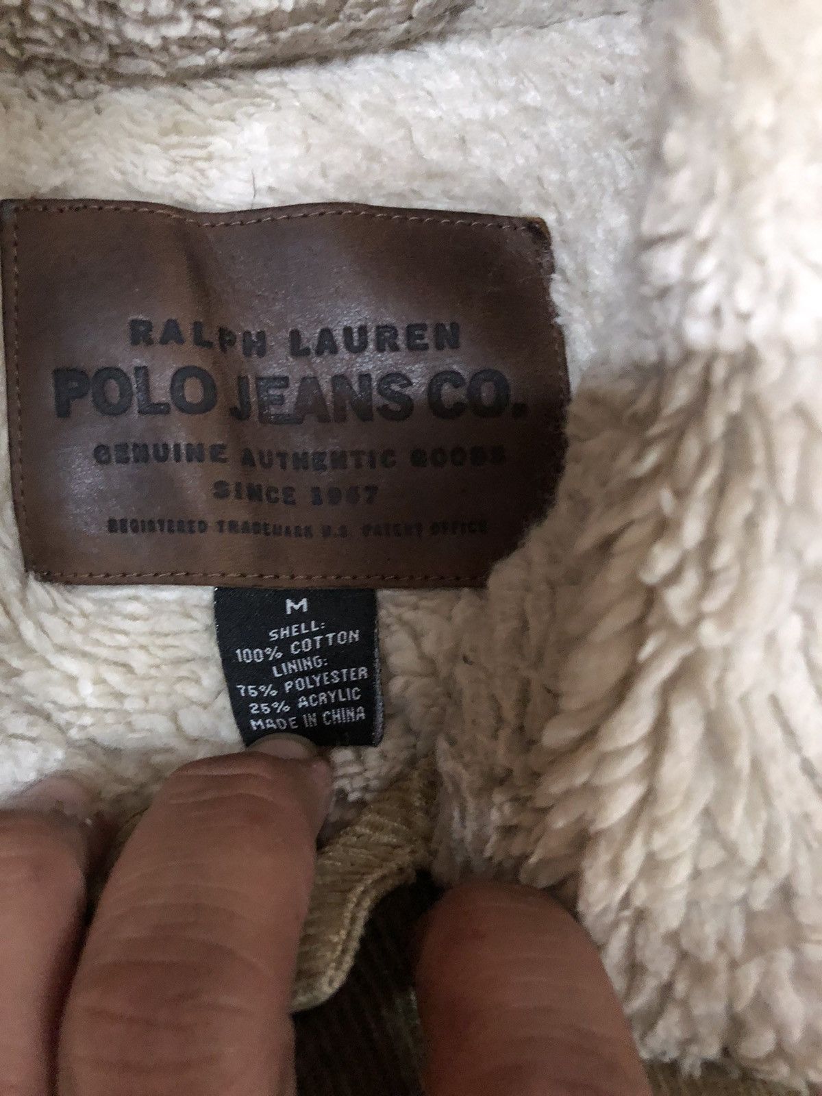 Polo Ralph Lauren × RRL Ralph Lauren Polo Ralph Lauren Corduroy Sherpa Warm winter Jacket Size US L / EU 52-54 / 3 - 4 Thumbnail