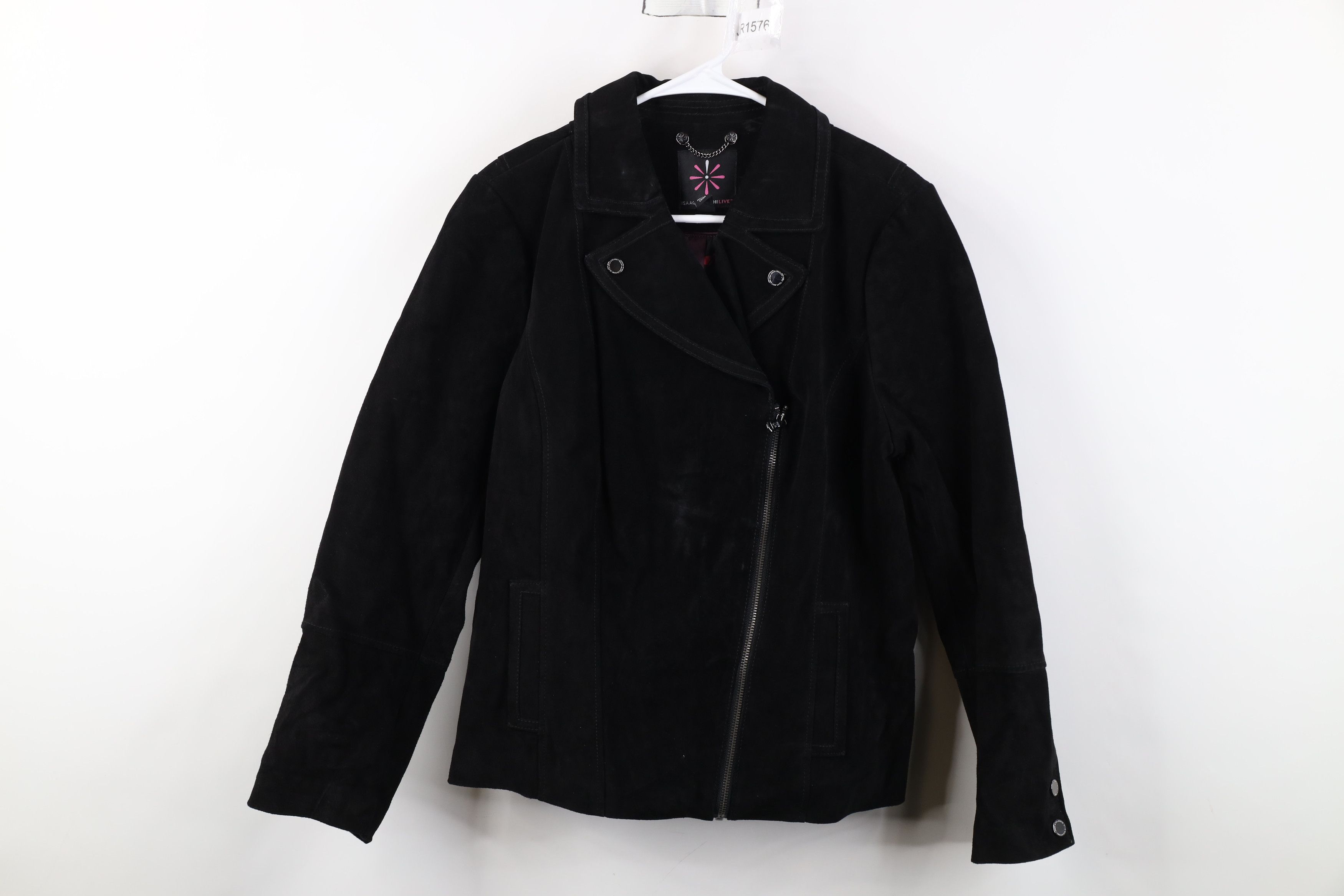 Vintage Vintage Y2K Streetwear Babydoll Suede Leather Bomber Jacket Size XL / US 12-14 / IT 48-50 - 1 Thumbnail