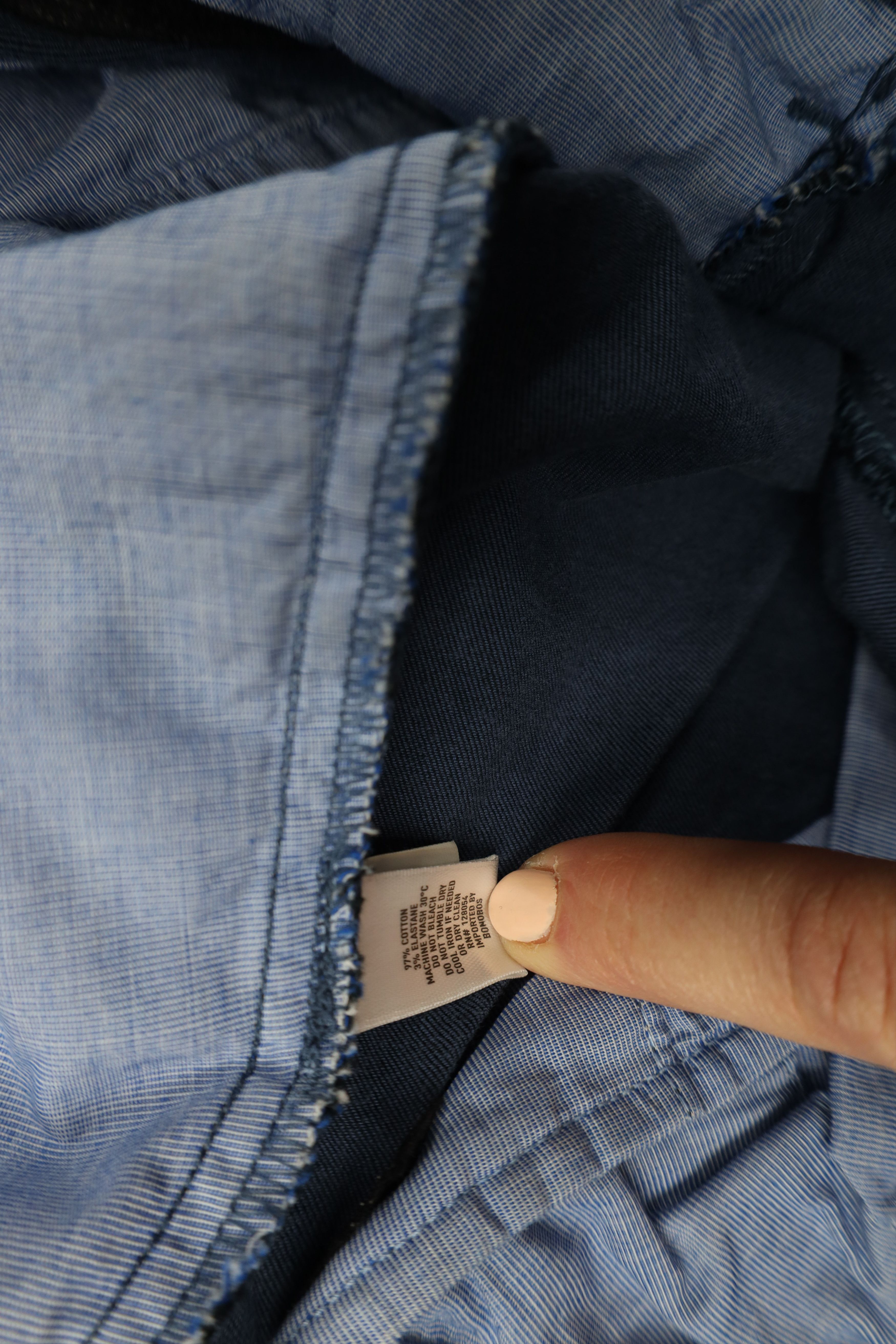 Bonobos × Vintage Bonobos Lightweight Tailored Fit Chino Pants Trousers Blue Size US 34 / EU 50 - 10 Thumbnail