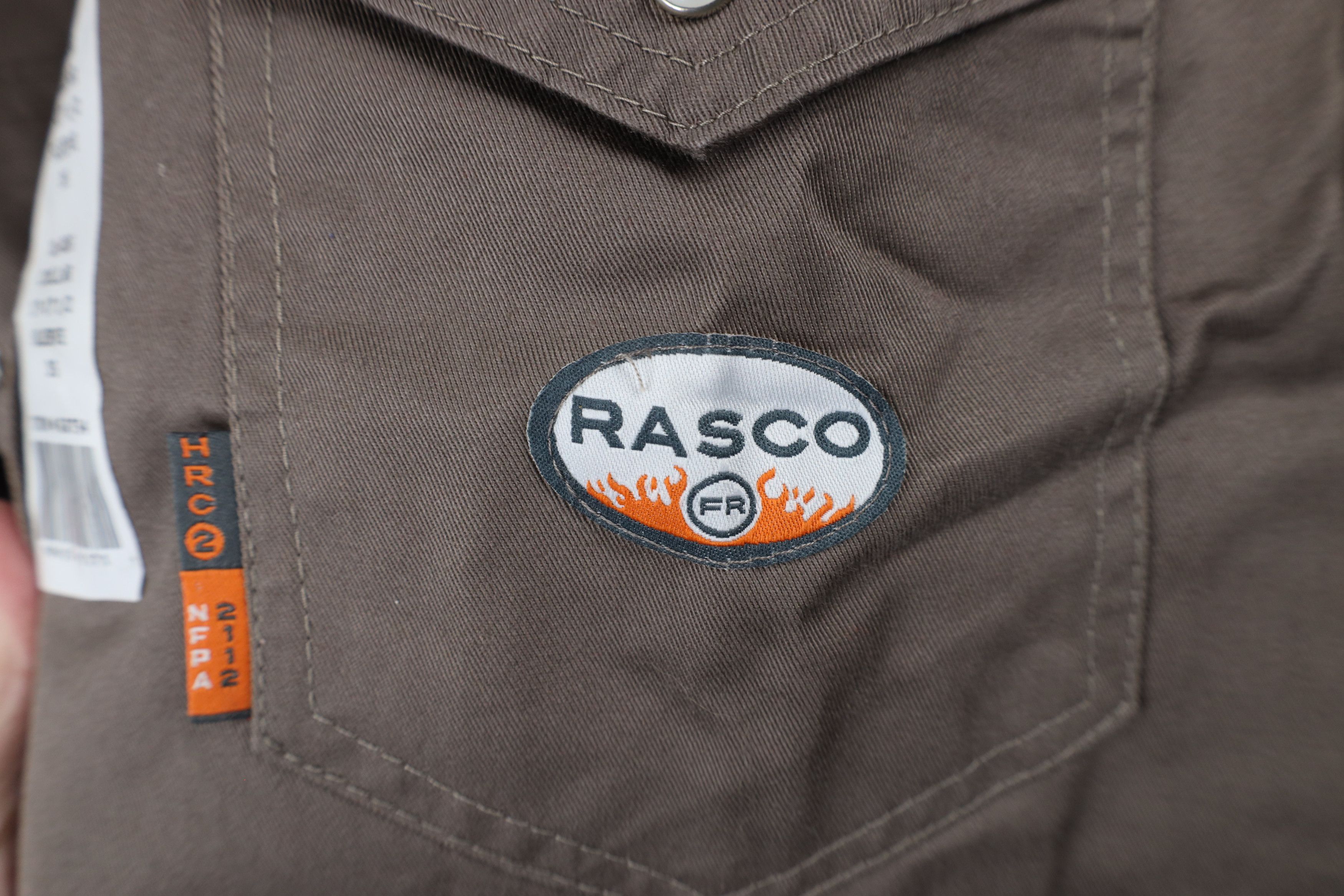 Vintage New Rasco FR Resistant 7.5 oz Western Snap Button Shirt Gray Size US XL / EU 56 / 4 - 4 Thumbnail