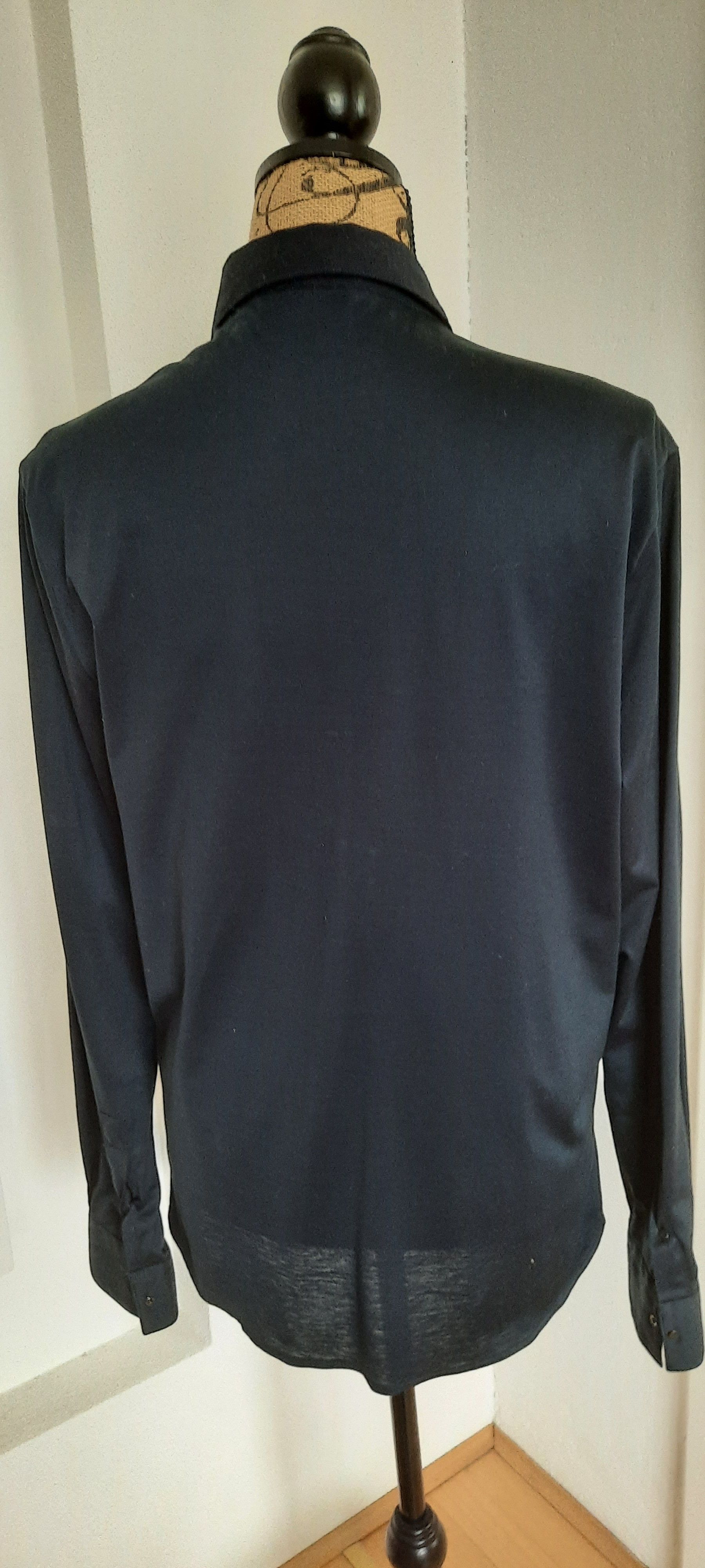 Emporio Armani EMPORIO ARMANI Men's Shirt Jacket Dark Blue Size 41(16) Size US L / EU 52-54 / 3 - 3 Thumbnail