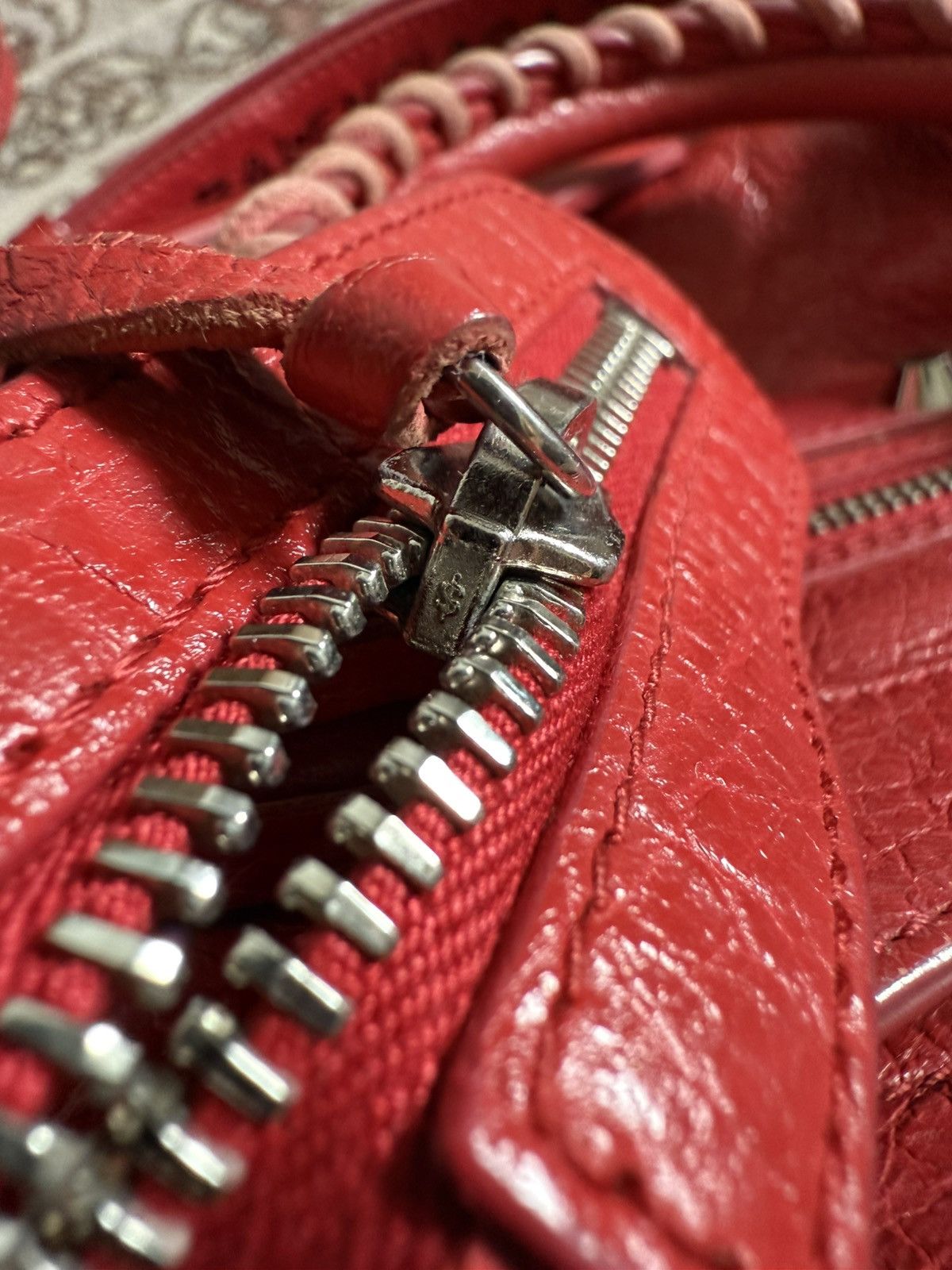 Balenciaga Balenciaga Classic Mini City Red lambskin Shoulder bag Size ONE SIZE - 14 Thumbnail