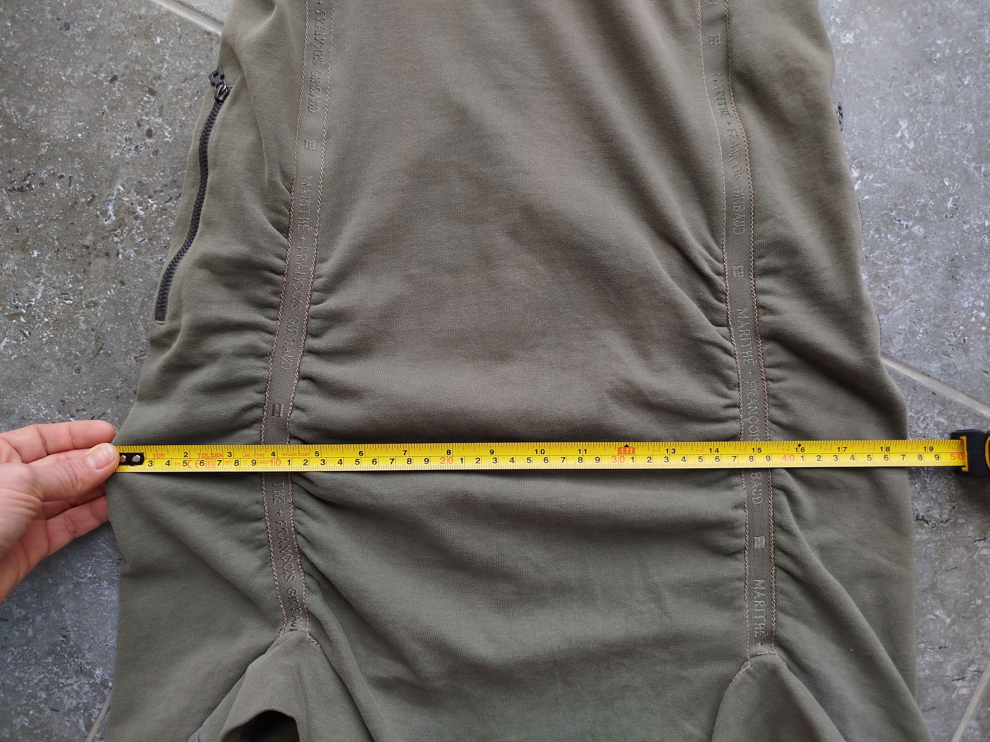 Marithe + Francois Girbaud Dress Long Sleeve Turtleneck Khaki Pockets Vintage Cotton Size S / US 4 / IT 40 - 15 Thumbnail