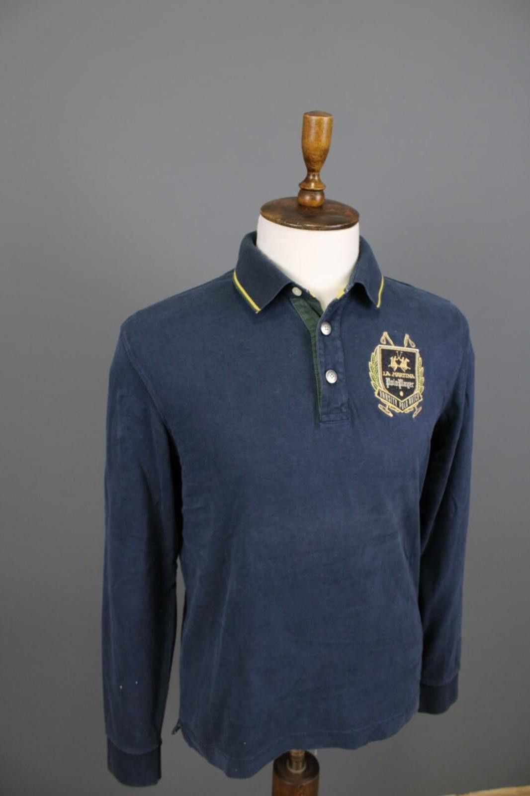 La Martina La Martina Buenos Aires Blue Varsity Polo Shirt Size M Size US M / EU 48-50 / 2 - 7 Thumbnail
