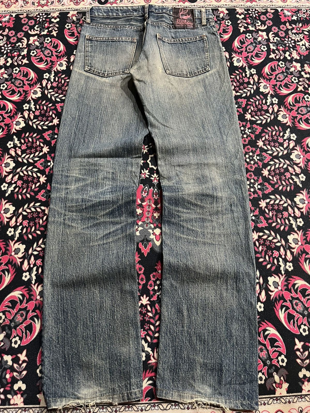 Japanese Brand Japanese Brand Rusty Blue Faded Washed Distressed Jeans Size 26" / US 2 / IT 38 - 2 Thumbnail