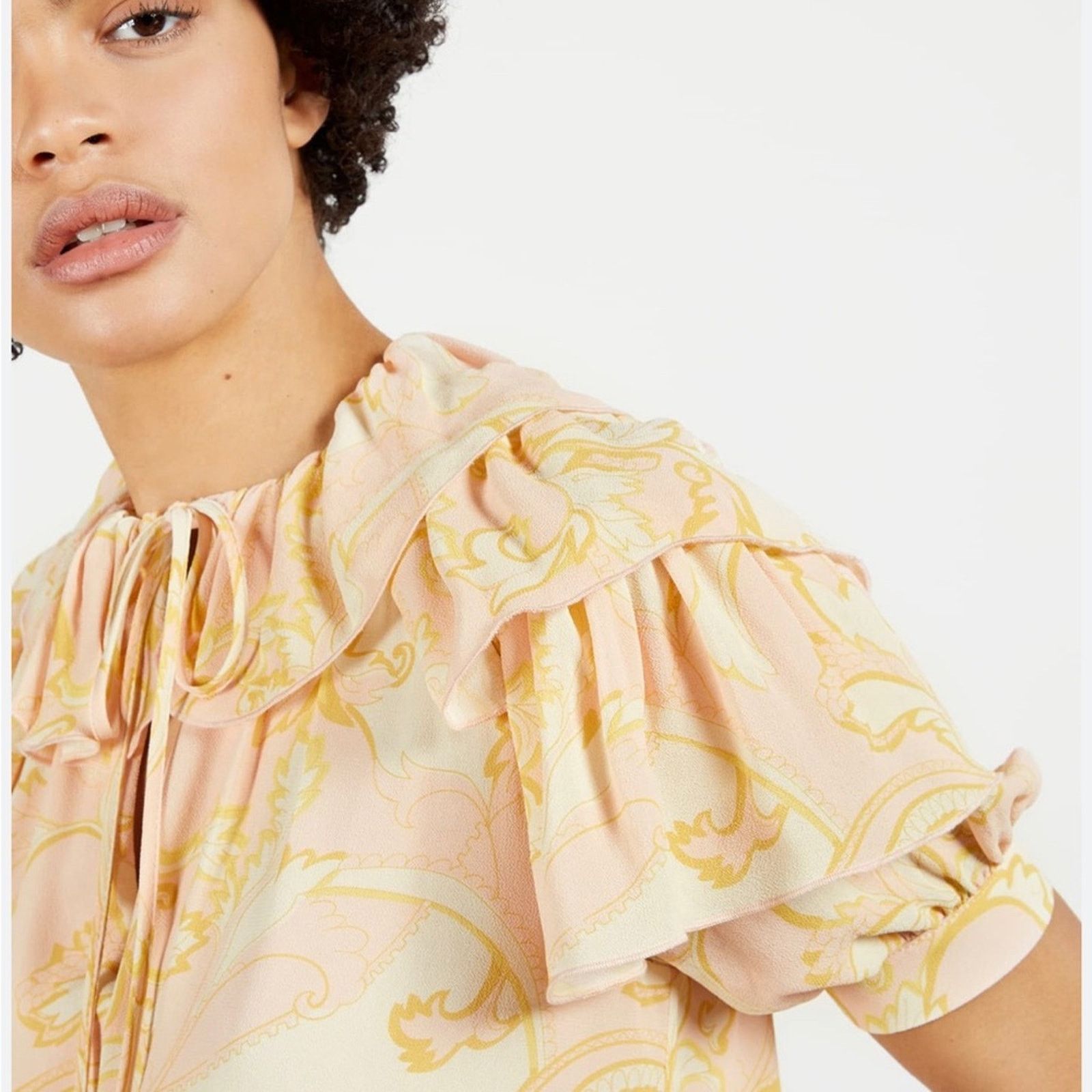 Ted Baker Ted Baker Frisis paisley print ruffle tie front blouse Size M / US 6-8 / IT 42-44 - 2 Thumbnail