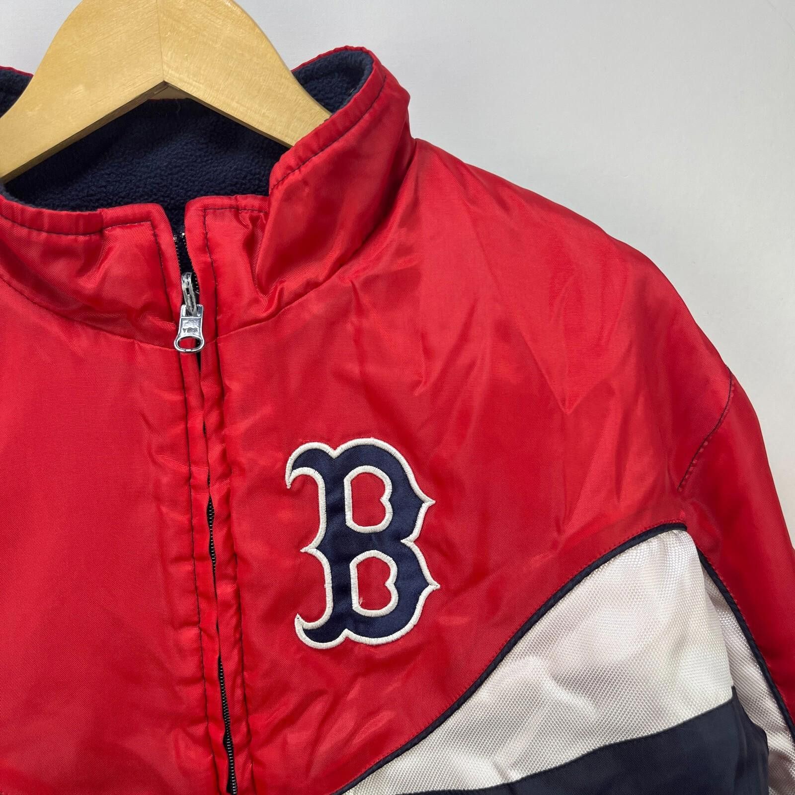 MLB intage Boston Red Sox Reversible Jacket MLB Large Size ONE SIZE - 3 Thumbnail