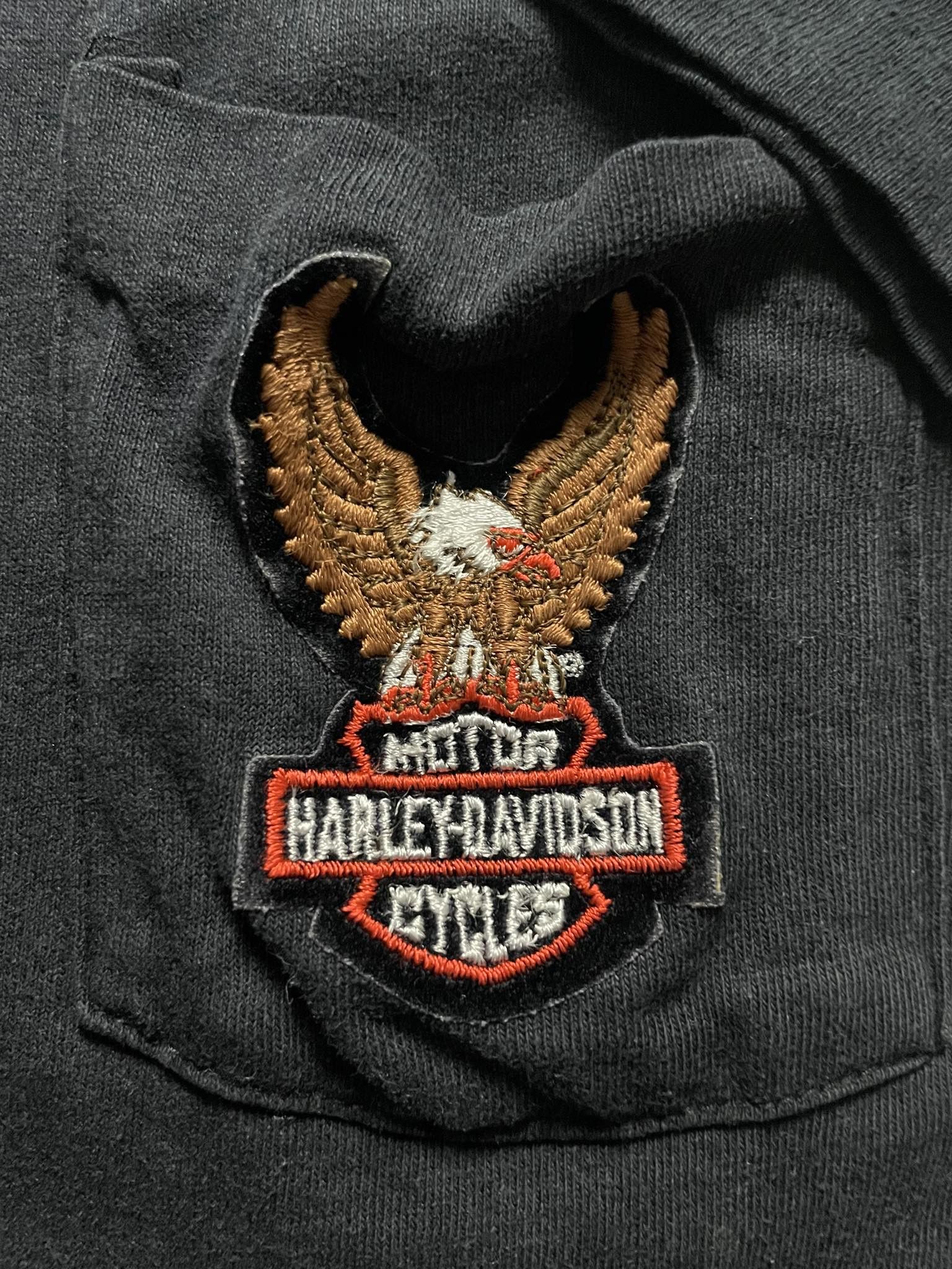 Harley Davidson × Vintage Vintage Harley Davidson Pocket Shirt Size US M / EU 48-50 / 2 - 2 Thumbnail