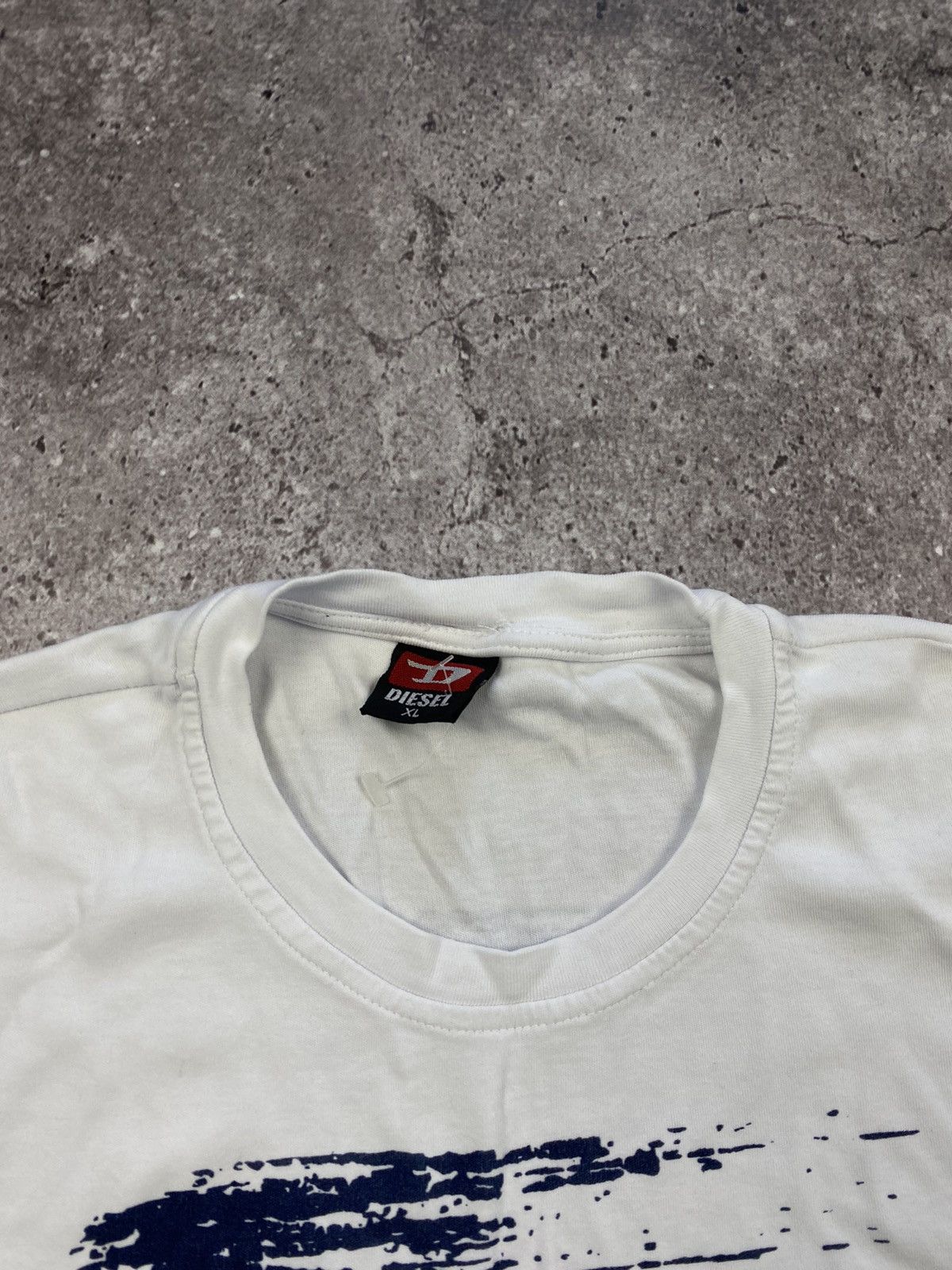 Diesel × Vintage Vintage Y2K Diesel Avant Garde Opium T-Shirt Striped Size US M / EU 48-50 / 2 - 3 Thumbnail