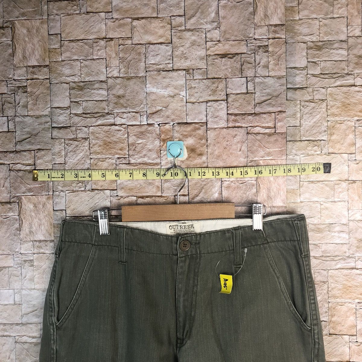Japanese Brand Outreef Green tactical punk Cargo Multipocket Pants #A45 Size US 33 - 4 Thumbnail