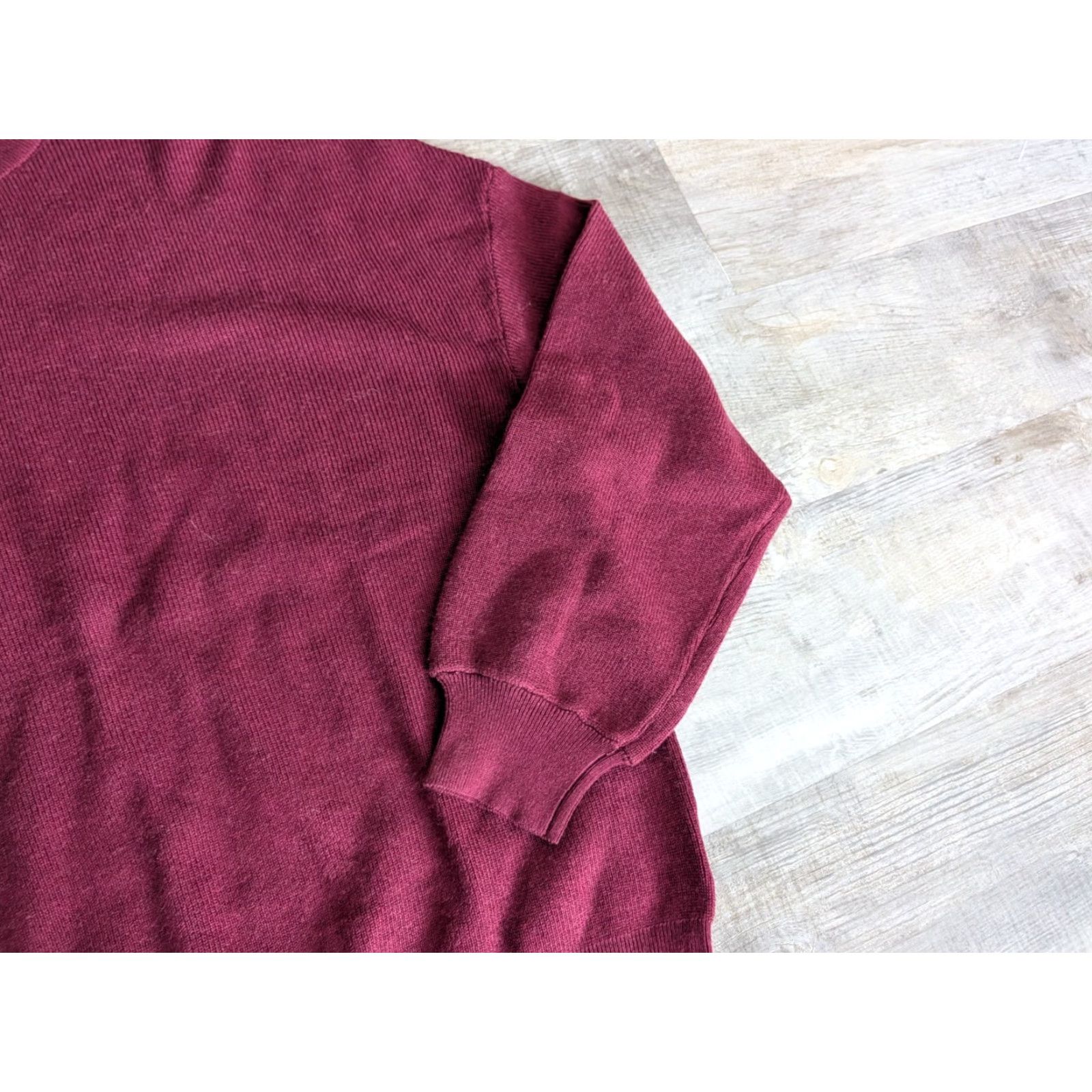 Vintage Arach & Cloz Sweater Men’s Dark Red Size Medium Wool Blend Crew Neck Long Sleeve Pullover Casual Formal Knit Size US M / EU 48-50 / 2 - 4 Thumbnail