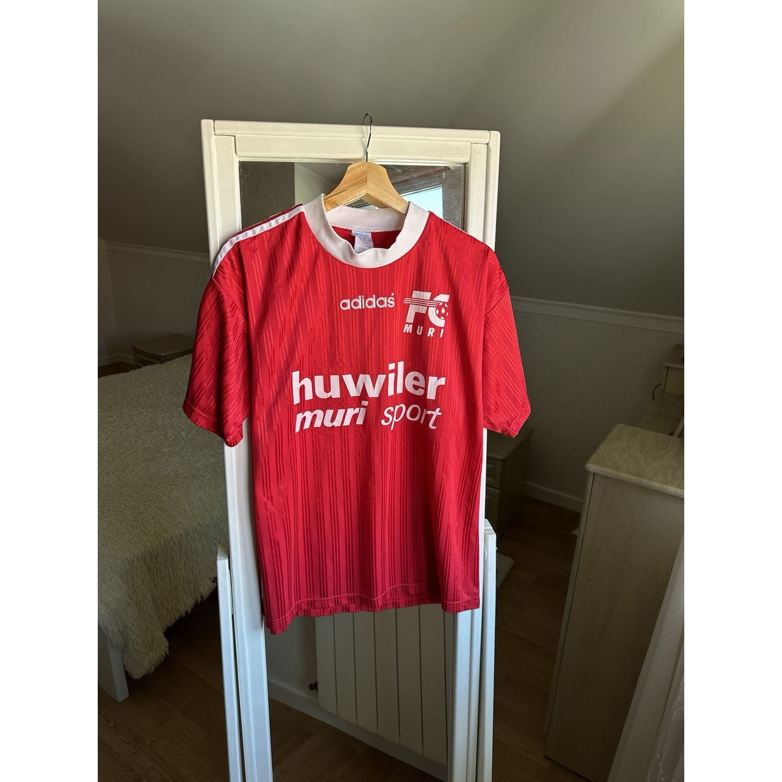 Adidas FC Muri Switzerland Football Jersey Shirt 90s Sz M Size US M / EU 48-50 / 2 - 1 Thumbnail