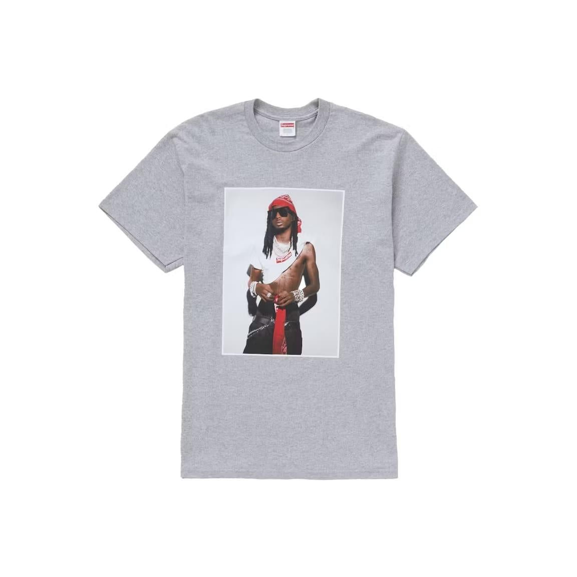 Supreme Playboi Carti Tee Heather Grey Size US L / EU 52-54 / 3 - 1 Preview