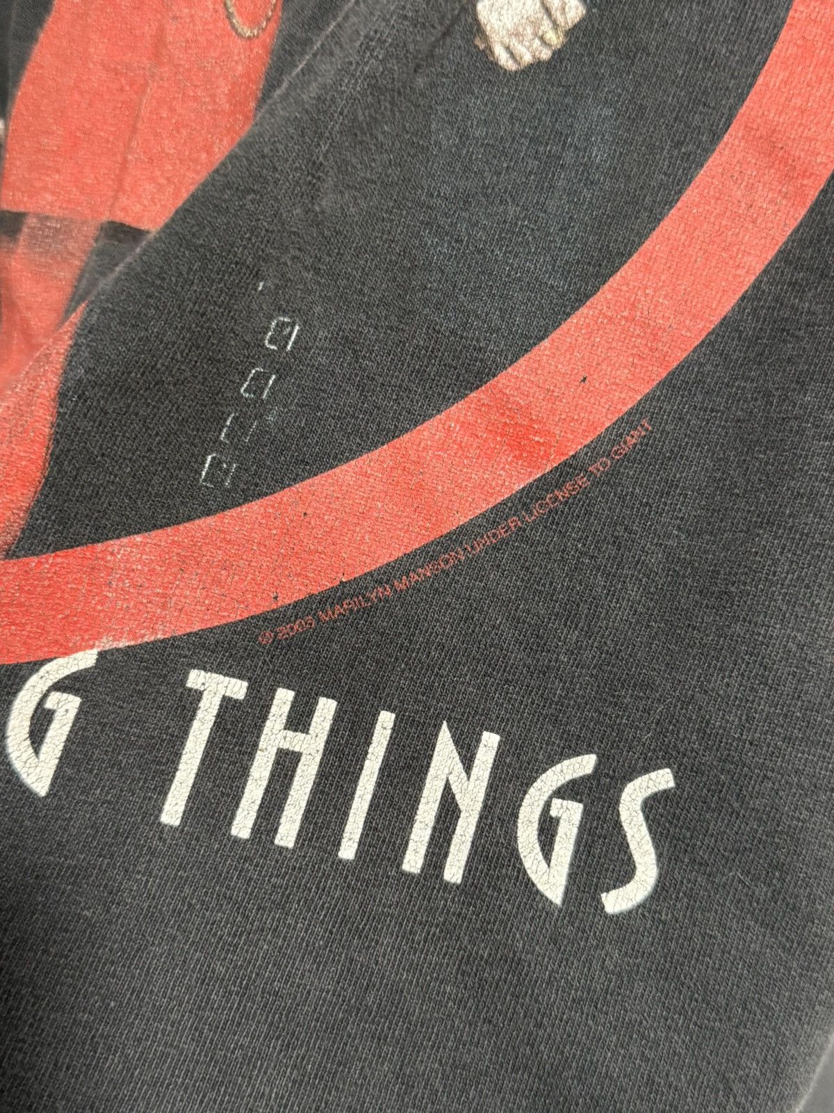 Band Tees × Marilyn Manson × Vintage Marilyn Manson The Bright Young Things Y2k Band Tshirt Size US XL / EU 56 / 4 - 3 Thumbnail
