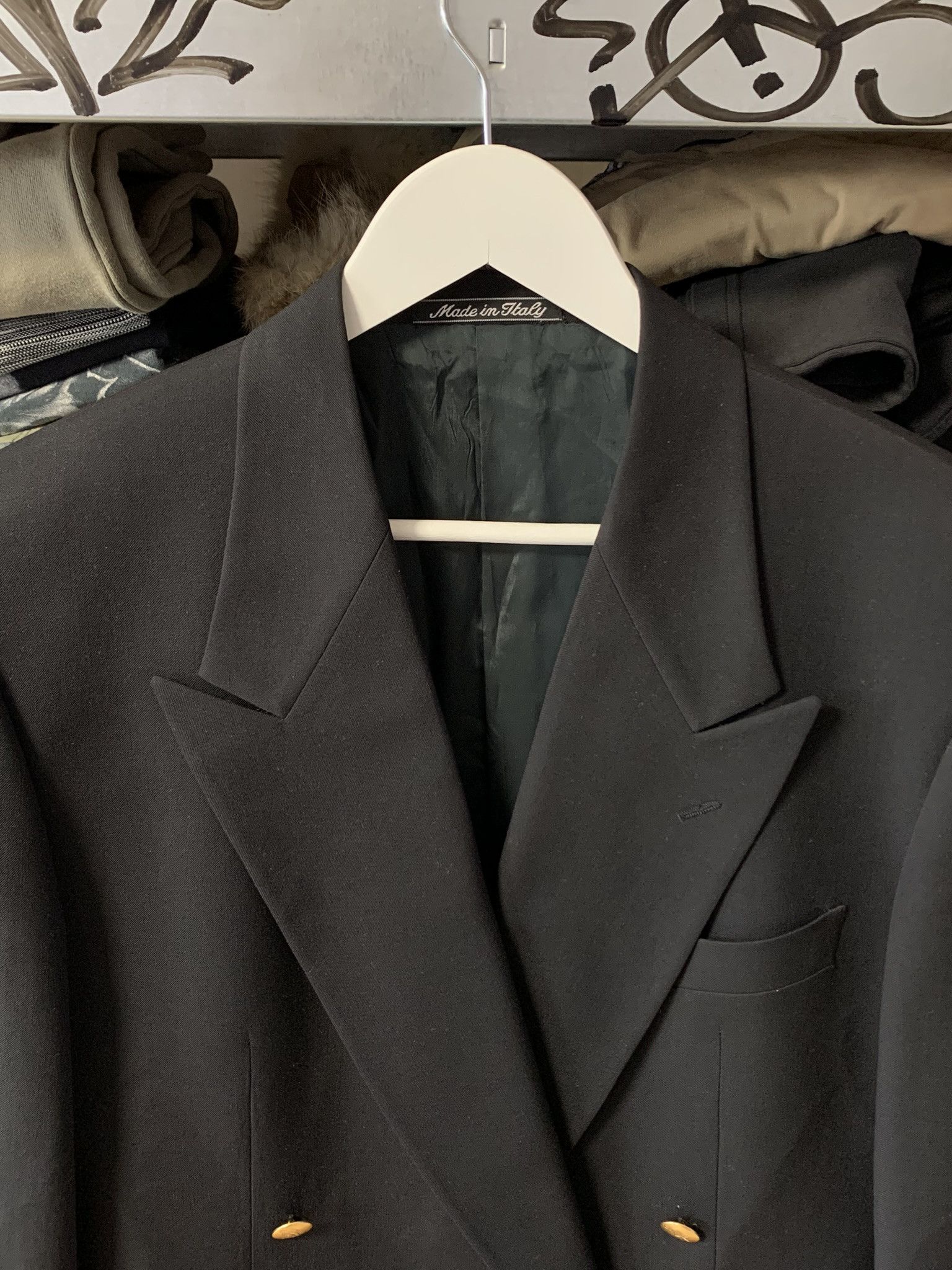 Giorgio Armani 80's Giorgio Armani Doubled-Breasted Blazer Jacket Size 48R - 3 Thumbnail