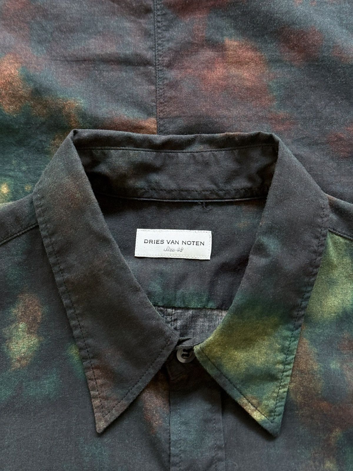 Dries Van Noten Dries Van Noten Dyed Button Up Shirt Size US M / EU 48-50 / 2 - 2 Thumbnail