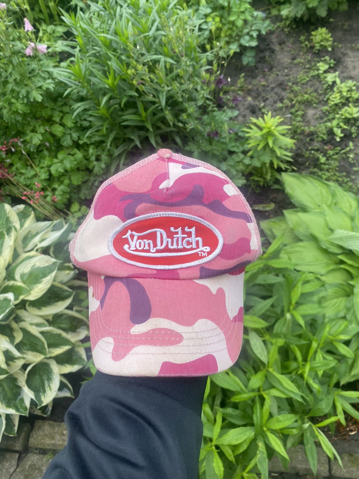Vintage × Von Dutch Von dutch vintage trucker pink cap hat classic logo camo Size ONE SIZE - 1 Thumbnail