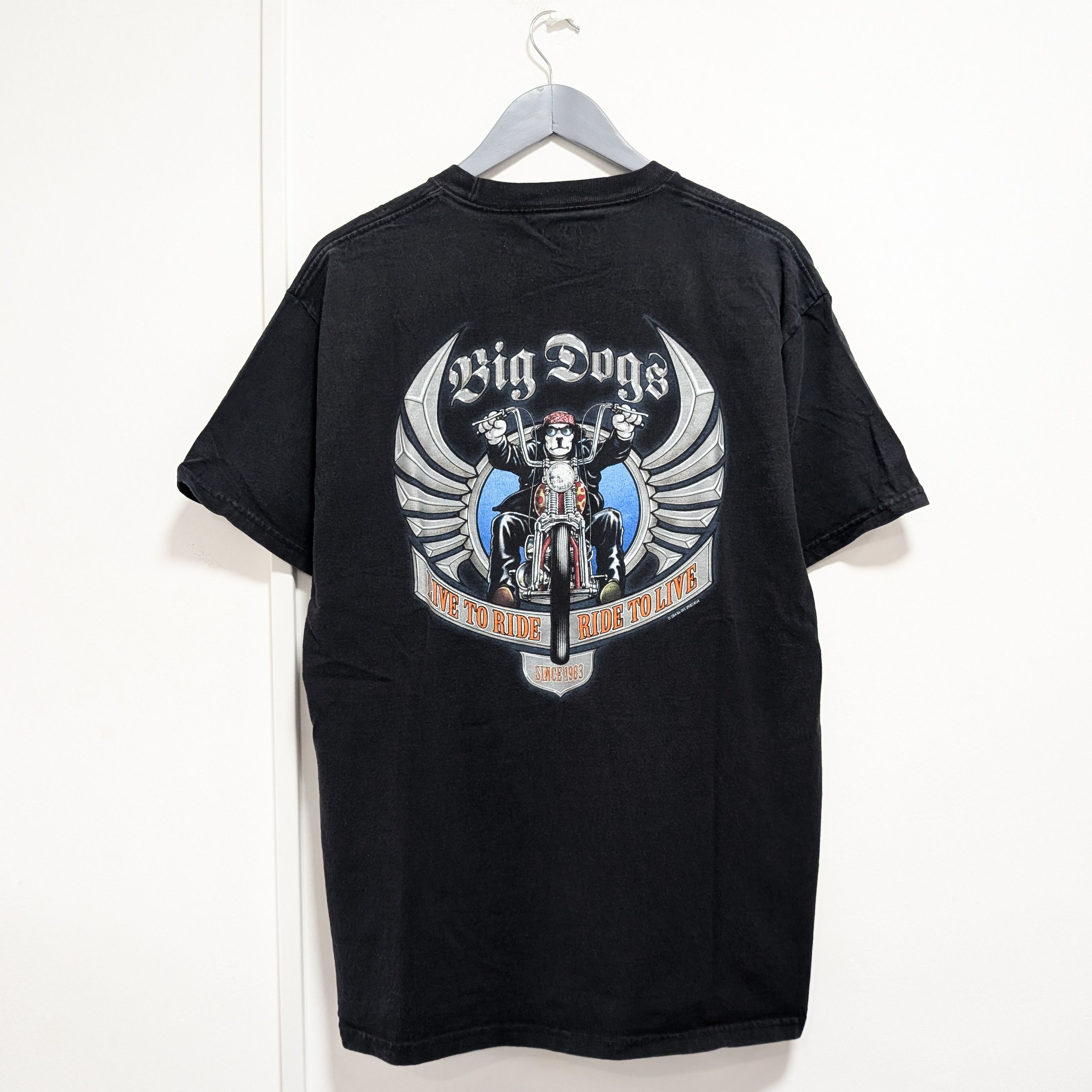 Big Dogs × Vintage 2004 Big Dogs Biker Tee Size US L / EU 52-54 / 3 - 1 Thumbnail