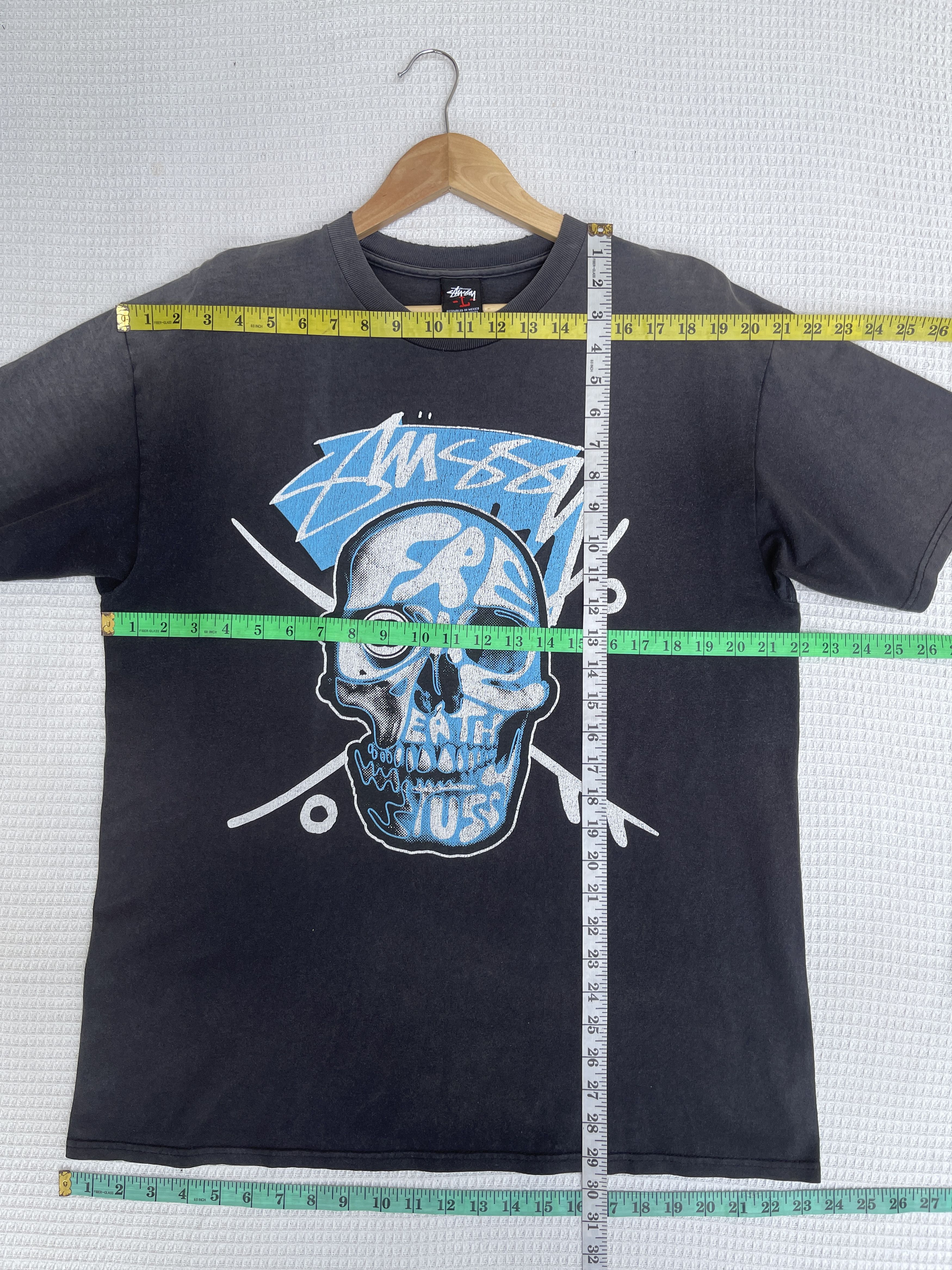 Stussy Rare🔥Vtg Stussy Fresh&Death Skulls Sun Faded Tee Size US L / EU 52-54 / 3 - 11 Thumbnail