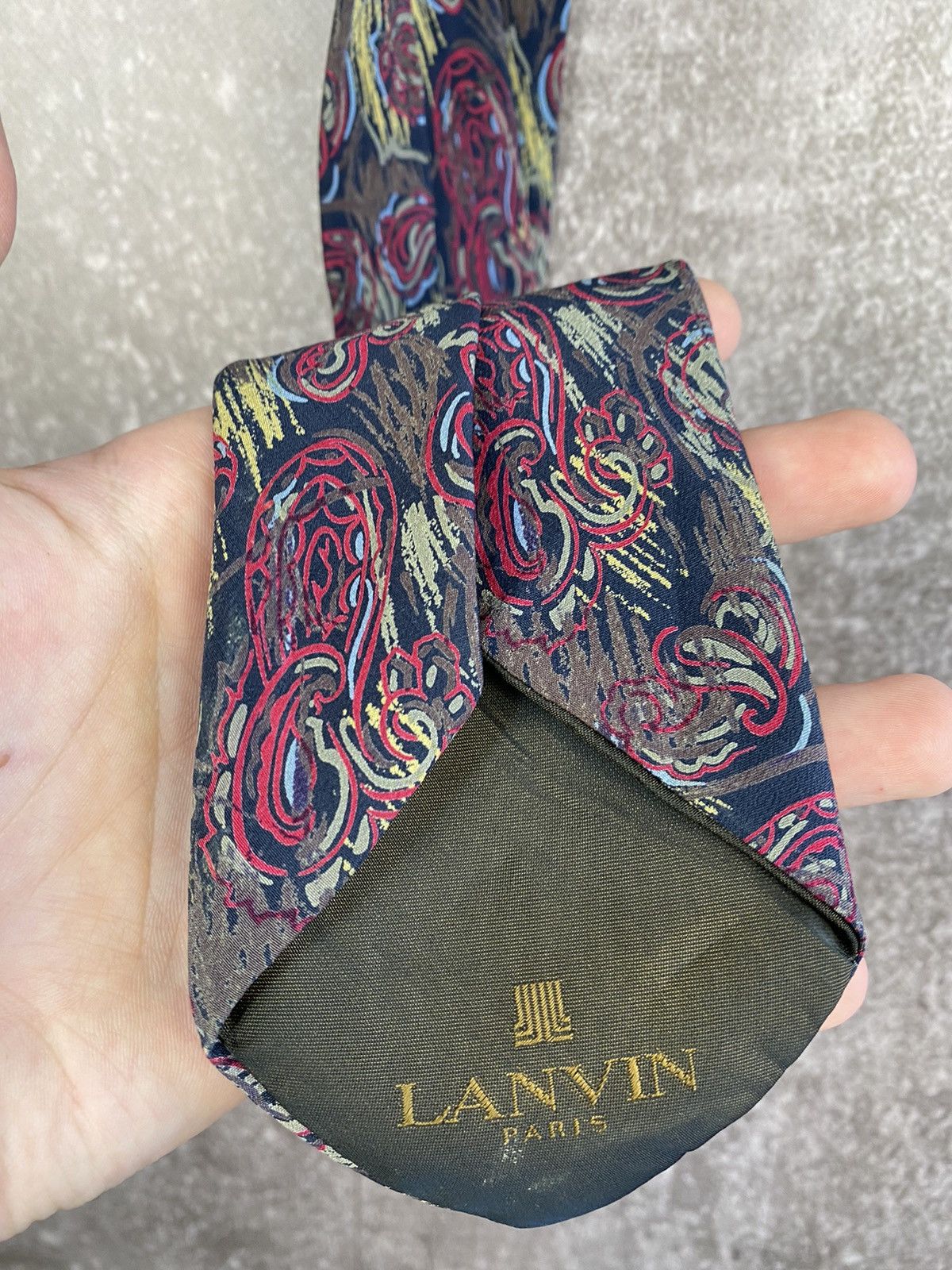 Lanvin Luxury Lanvin Tie Silk Old Money Italy 00s Y2K Size ONE SIZE - 4 Thumbnail