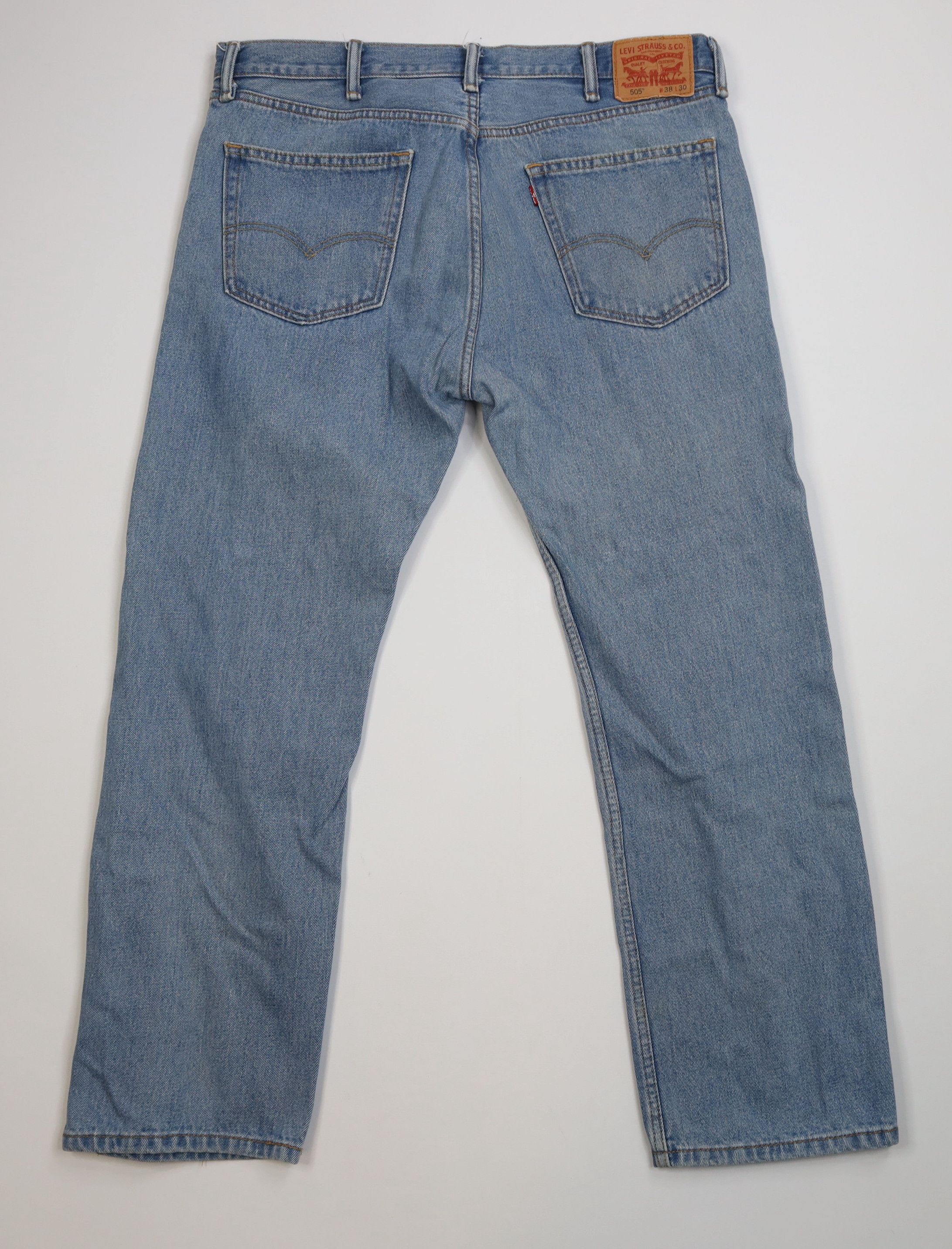 Levi's Vintage Y2K Levis 505 Regular Straight Leg Denim Jeans Size US 38 / EU 54 - 9 Thumbnail
