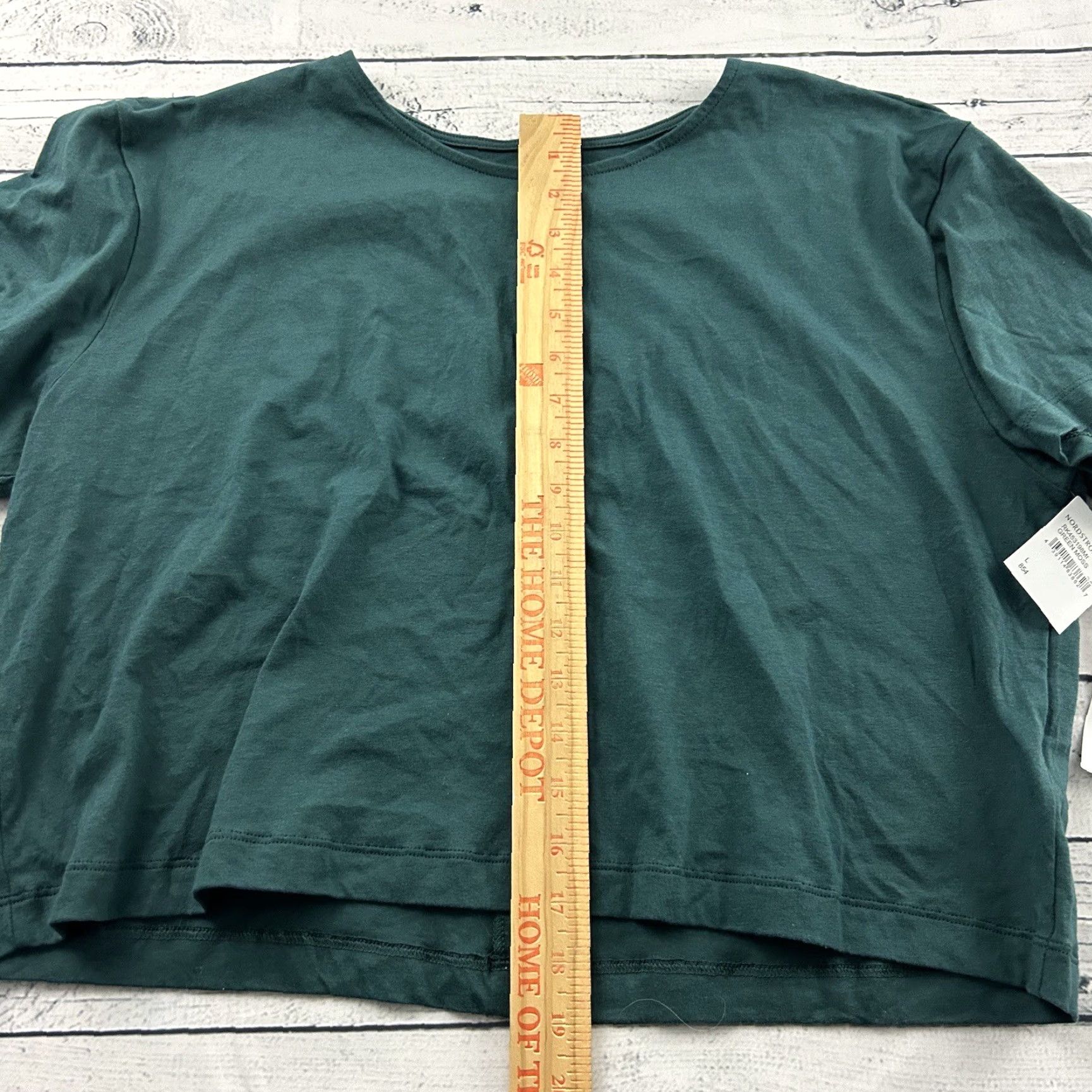 Vintage Z By Zella T Shirt Short Sleeve Open Back Womens Large Green Moss Size L / US 10 / IT 46 - 3 Thumbnail