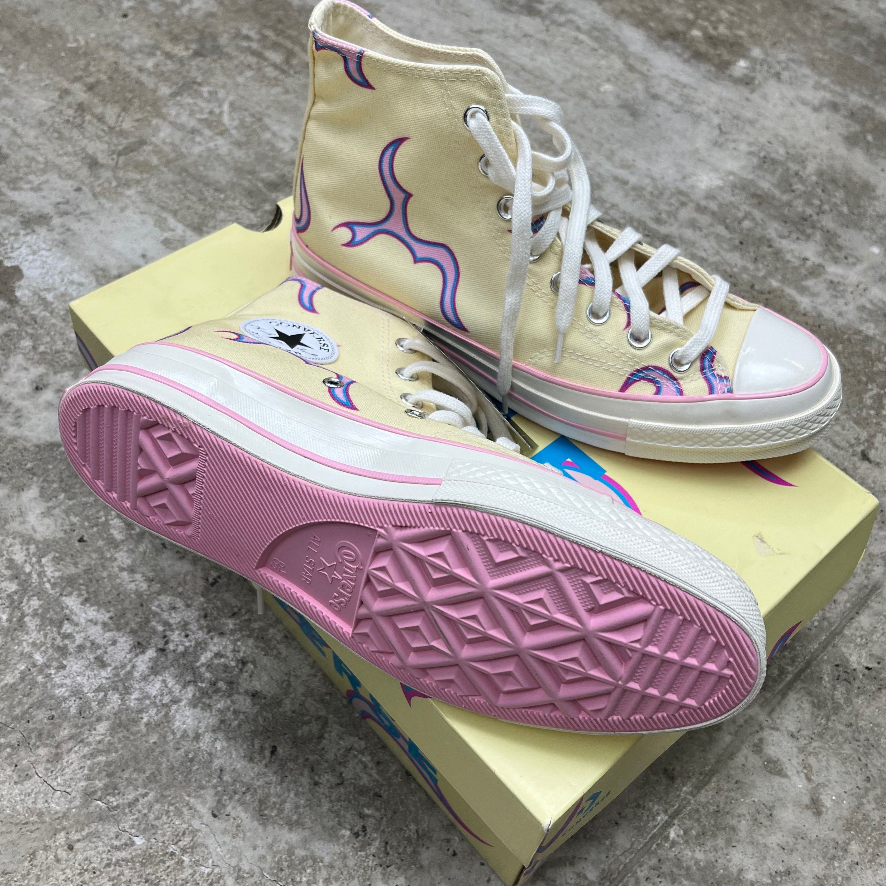 Converse GOLF WANG X CONVERSE CHUCK 70 HI YELLOW SNEAKERS - 5037 Size US 9 / EU 42 - 7 Thumbnail