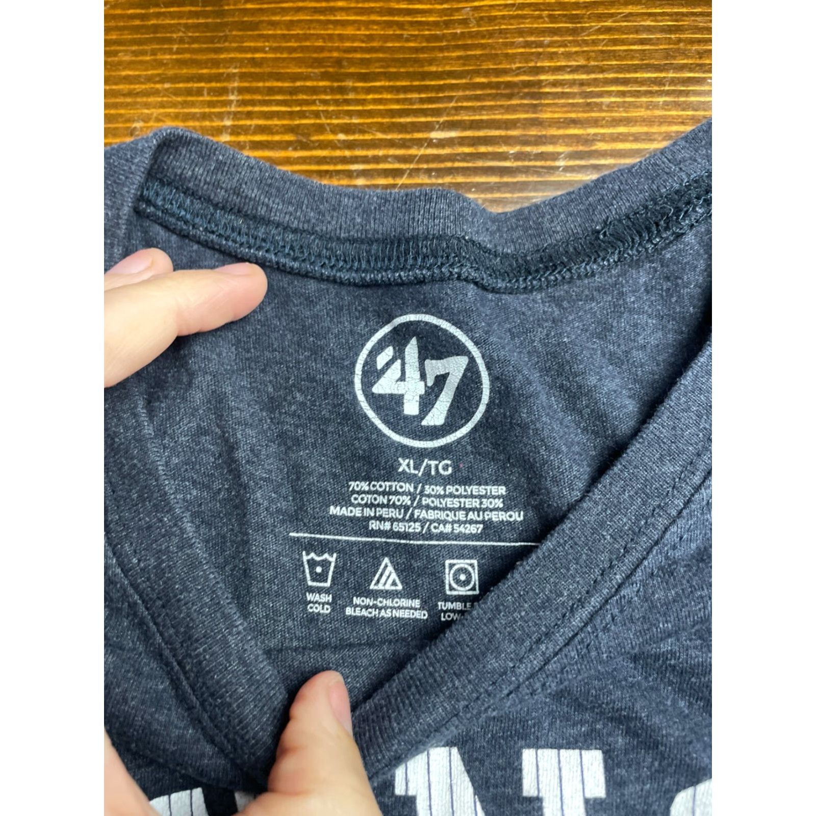 47 47 Shirt Men's XL Blue MLB New York Bunch of Savages T-Shirt Crew Neck Short Sleeve Graphic Print Size US XL / EU 56 / 4 - 7 Thumbnail
