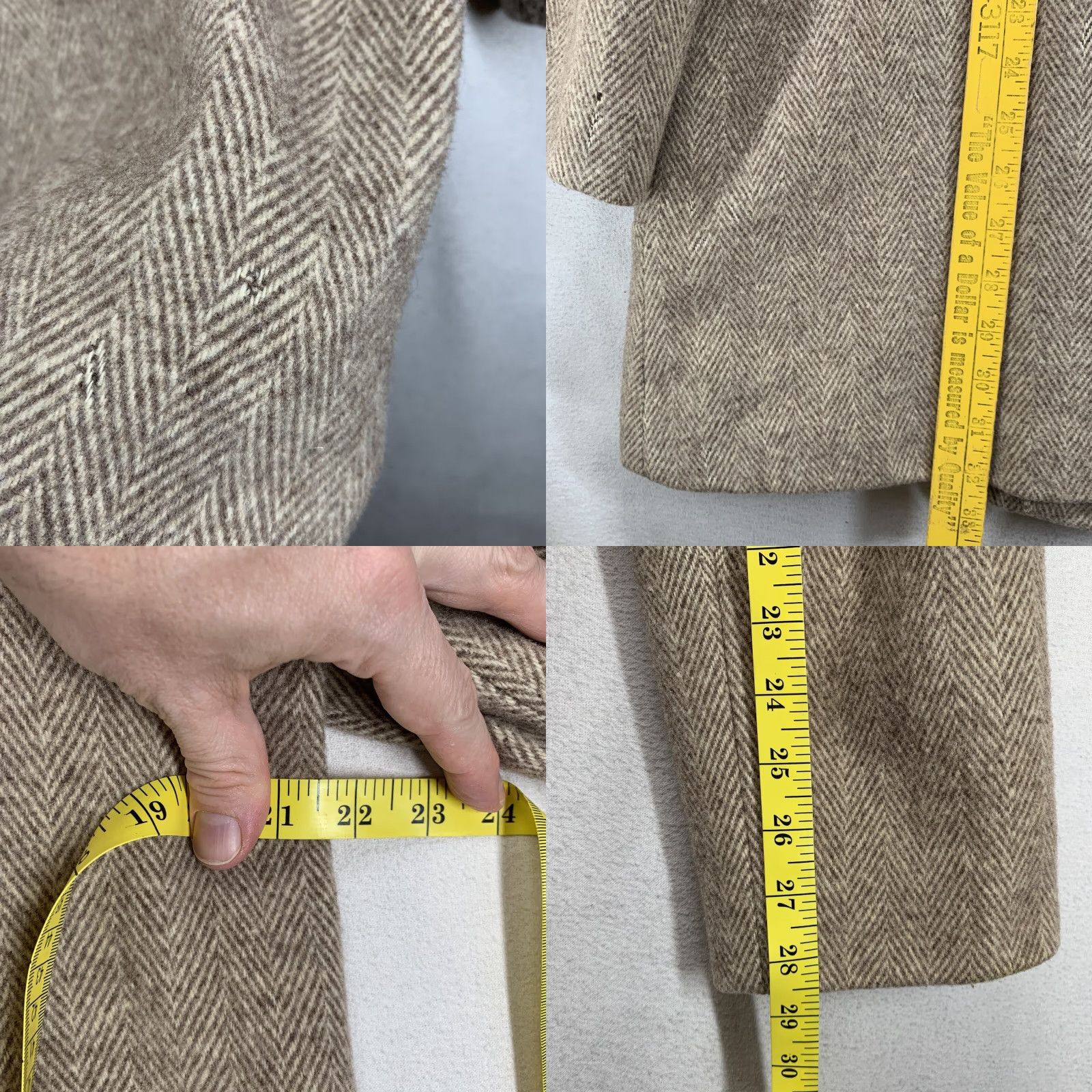 Vintage VINTAGE Herman Kay Coat Woman Pea Coat Wool Beige 80% wool 20% Nylon 43x32 Size M / US 6-8 / IT 42-44 - 10 Thumbnail
