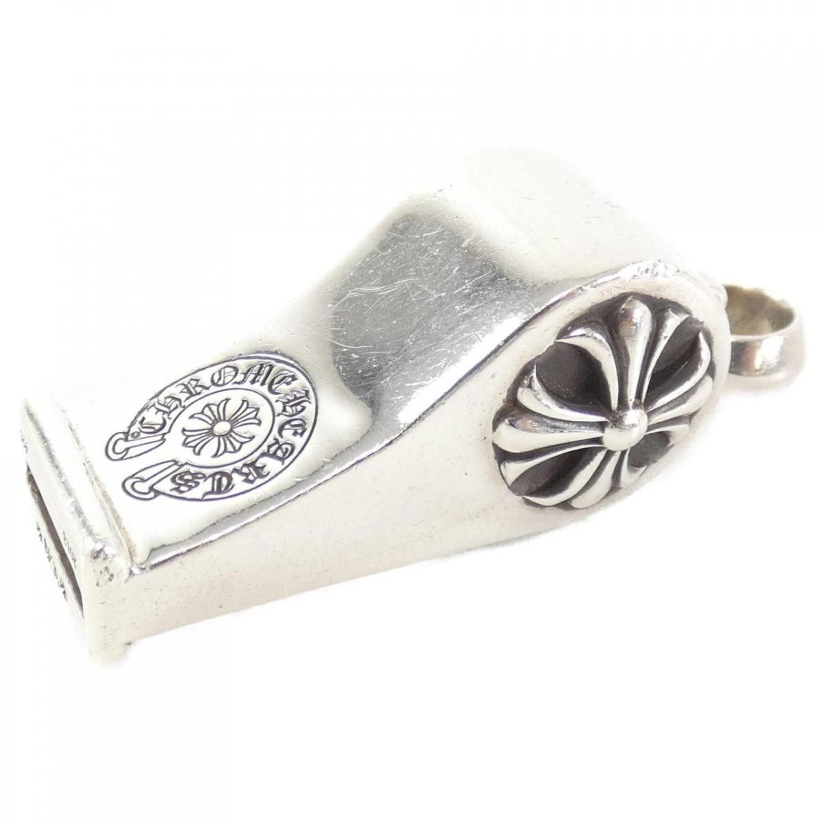 image of Chrome Hearts Whistle Pendant in Silver, Men's
