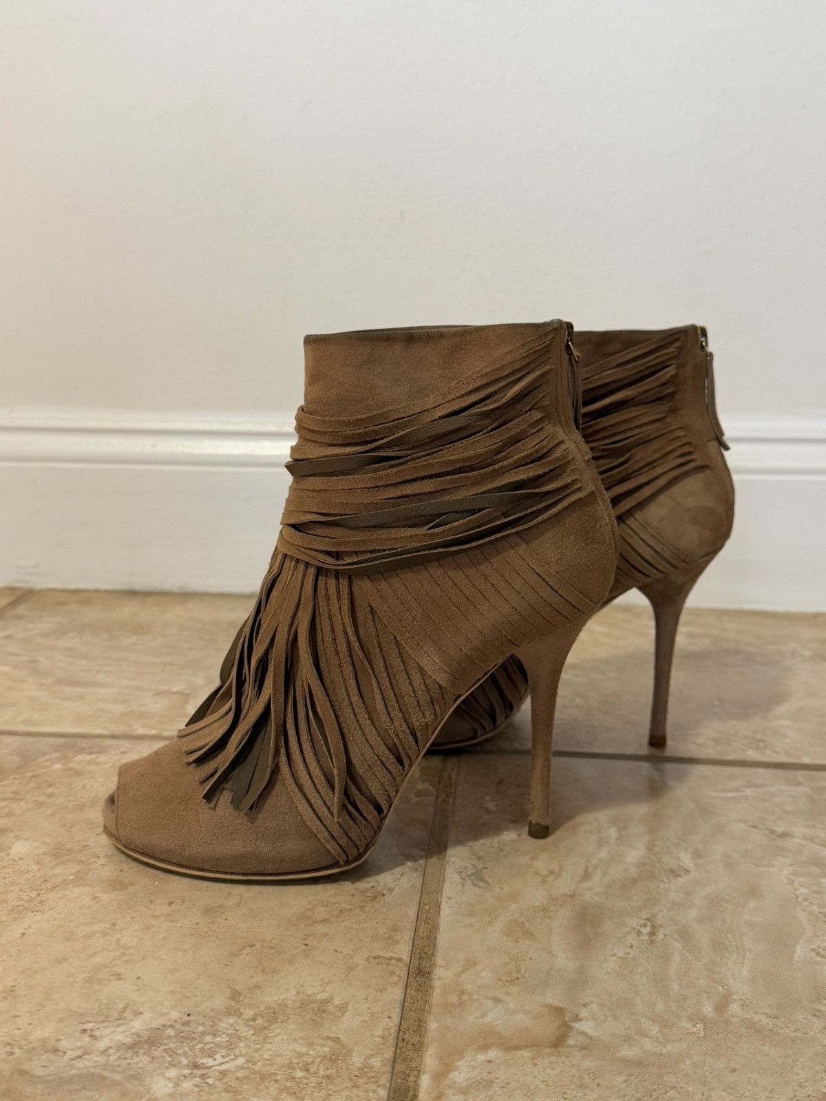 Gucci Suede ankle boots , high heel shoes Gucci Size US 8.5 / IT 38.5 - 1 Thumbnail