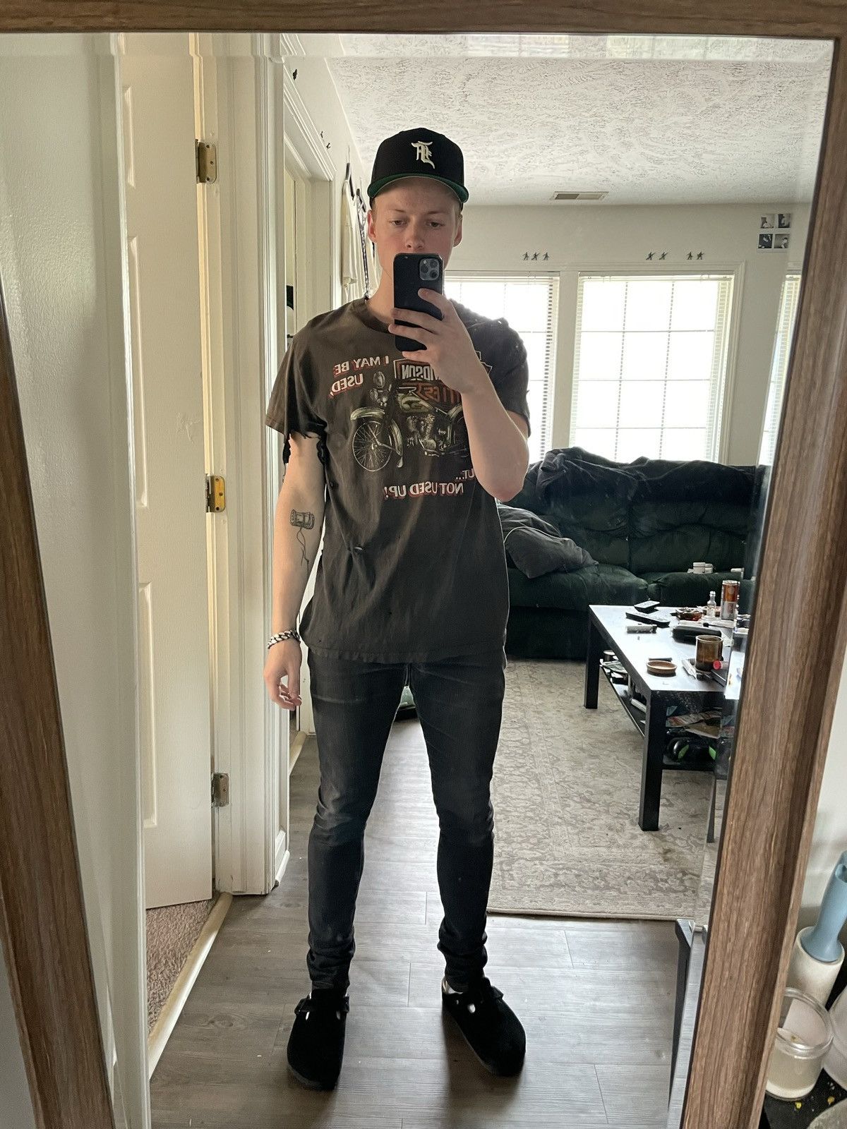 Harley Davidson VINTAGE 80'S THRASHED FADED HARLEY DAVIDSON T-SHIRT Size US L / EU 52-54 / 3 - 18 Thumbnail