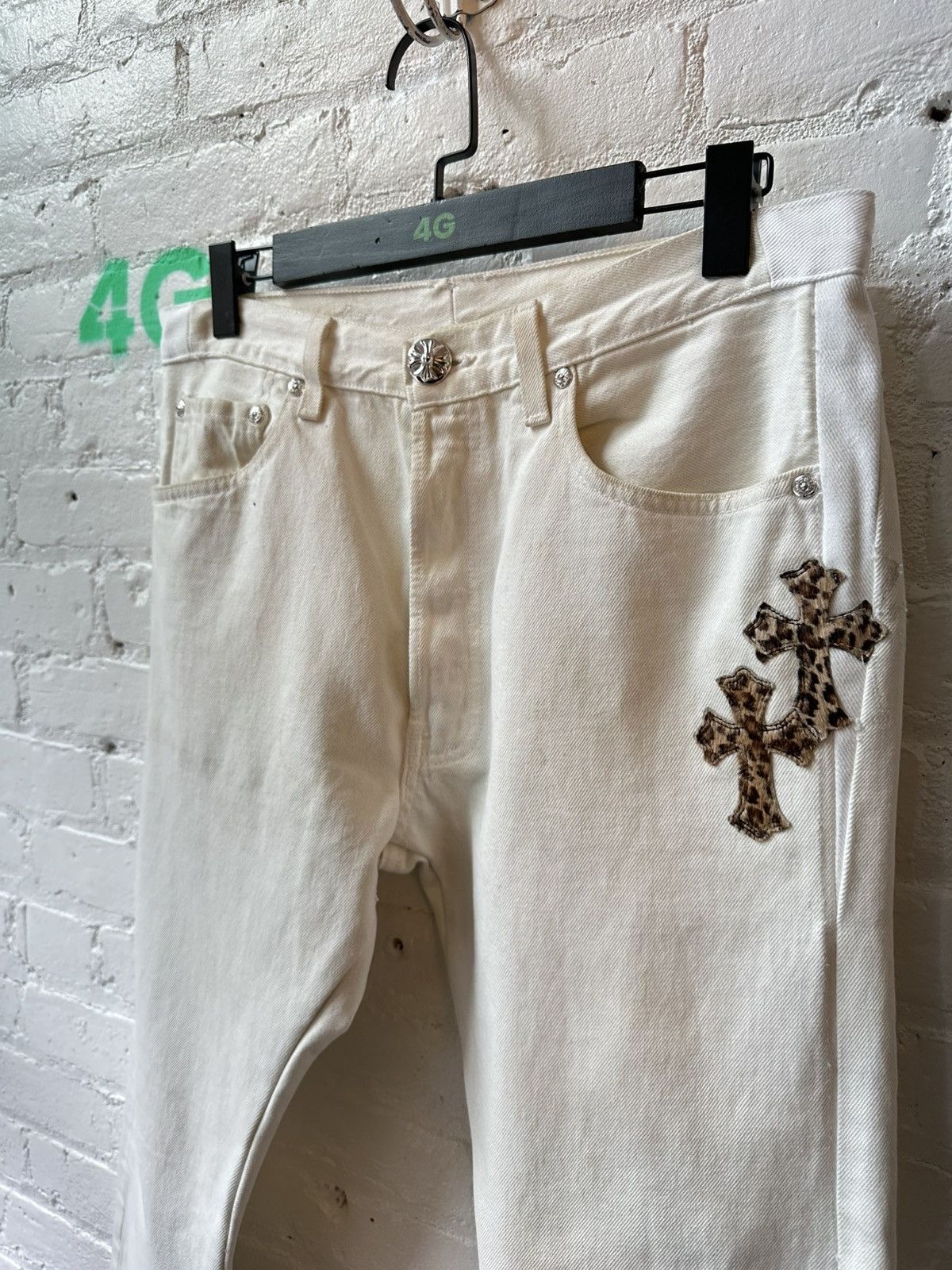 Chrome Hearts CHROME HEARTS CROSS CHEETAH PATCH JEANS Size US 32 / EU 48 - 2 Thumbnail