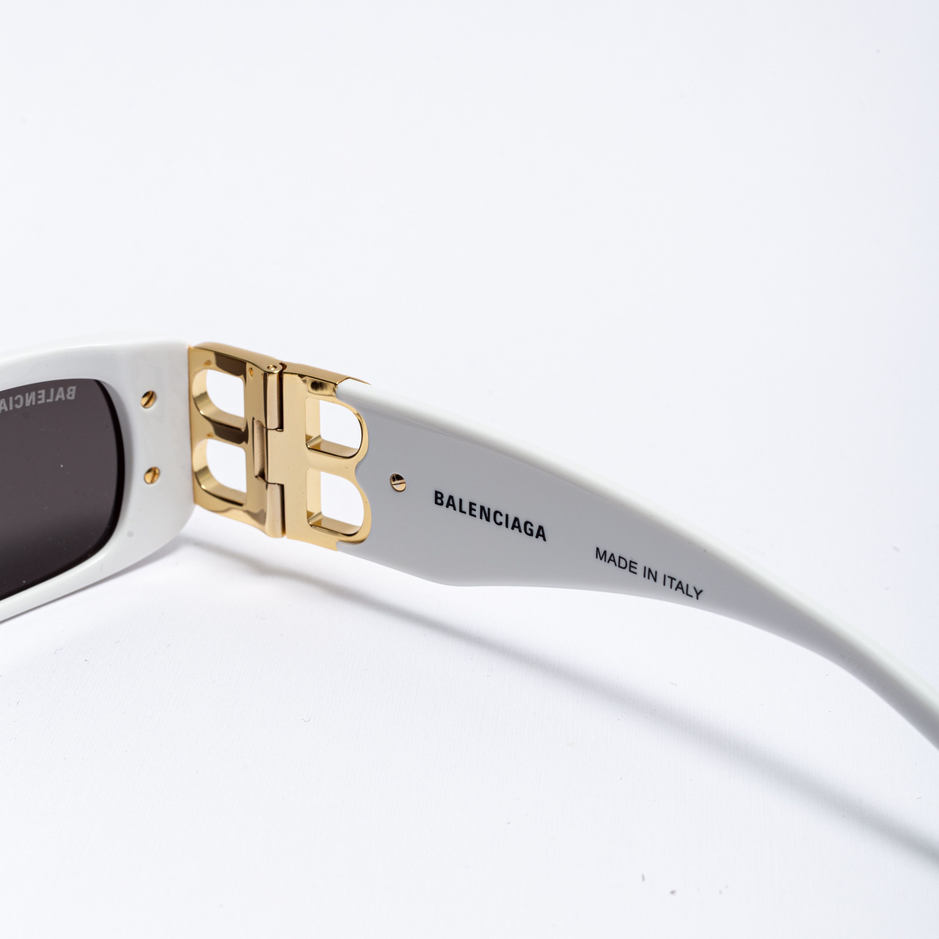 Balenciaga BALENCIAGA BB0096S 011 Dynasty Sunglasses WHITE Size ONE SIZE - 4 Thumbnail