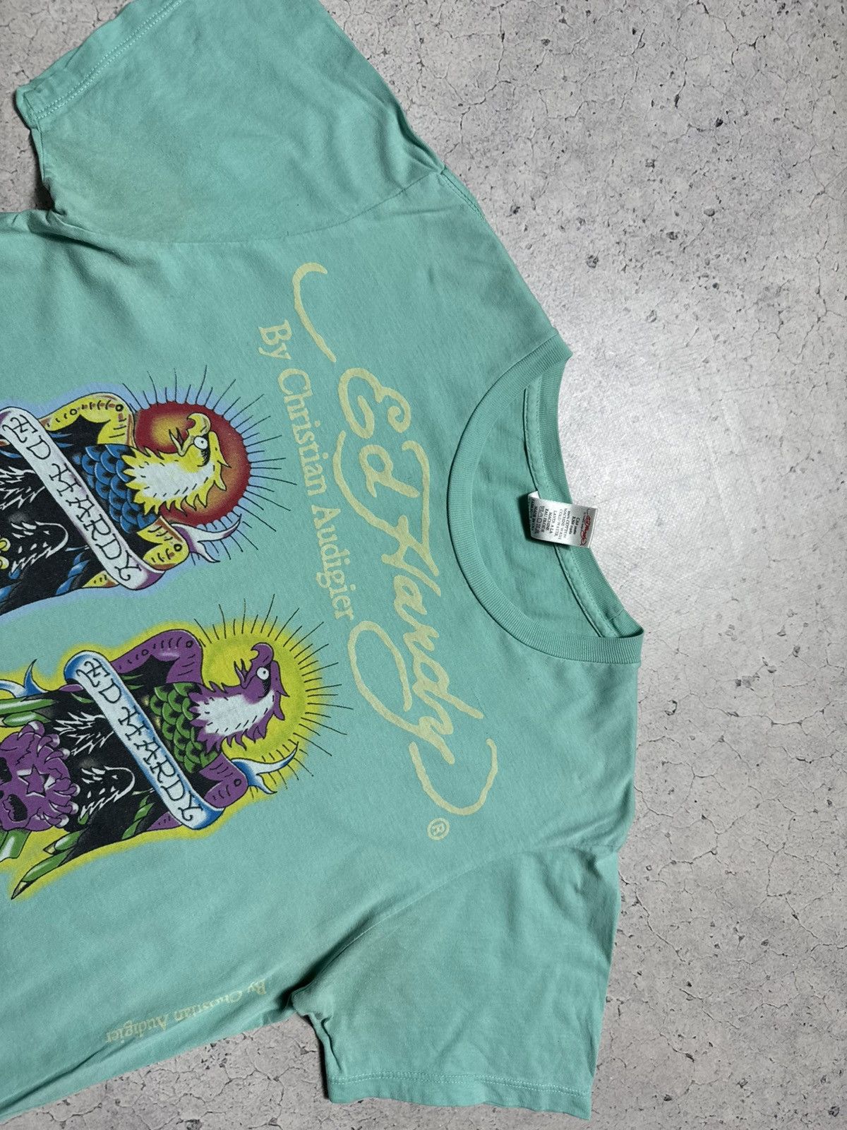 Ed Hardy Ed Hardy by Christian Audigier Big Logo T-Shirt Size M Size US M / EU 48-50 / 2 - 4 Thumbnail