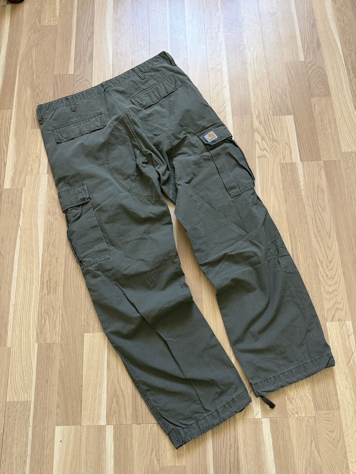 Carhartt Carhartt cargo regular pants vintage workwear khaki 2000s Size US 34 / EU 50 - 2 Thumbnail