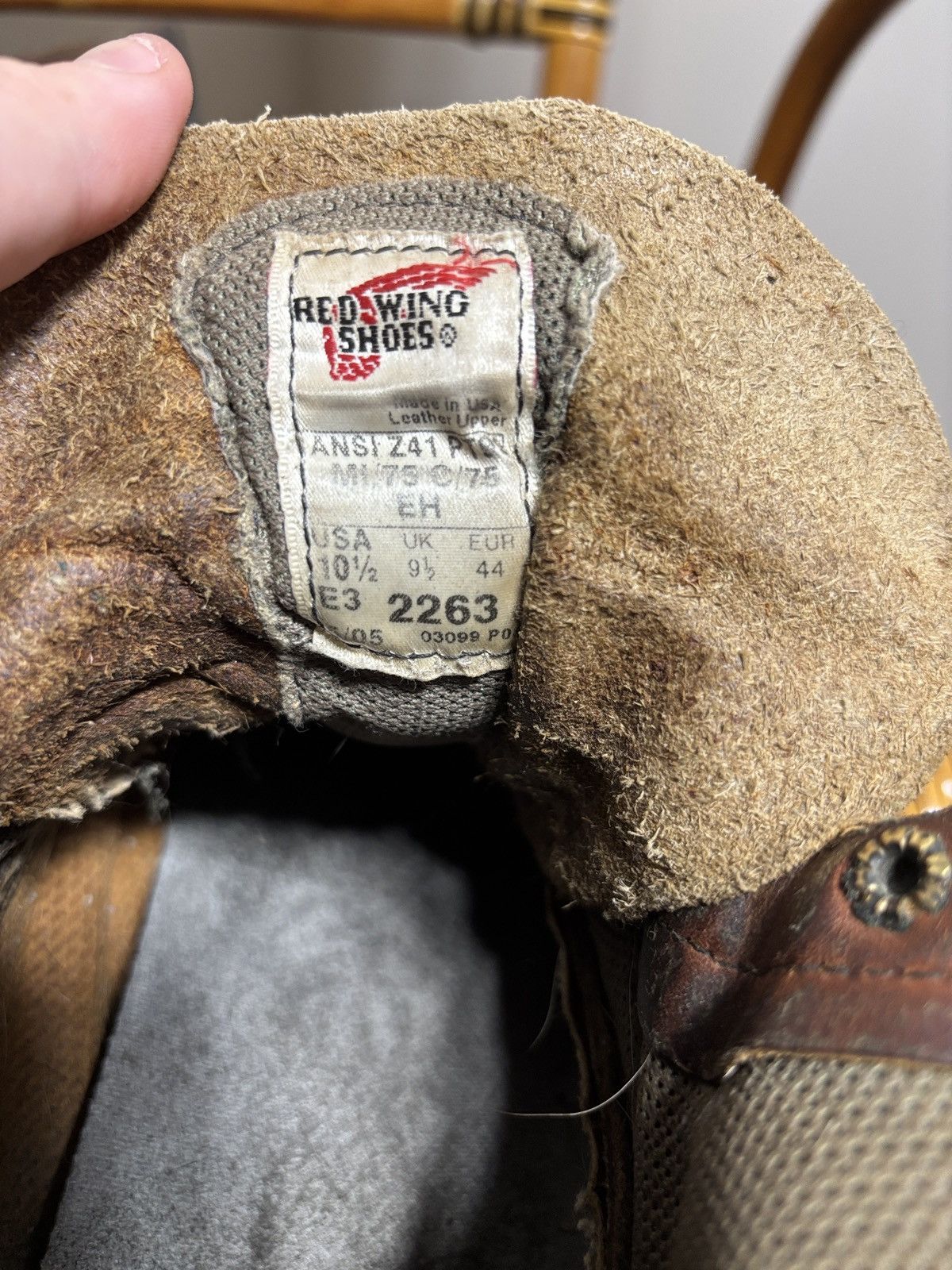 Red Wing VTG Red Wing 2263 Work Boots 0.5 Brown Leather Steel Toe USA Size US 10.5 / EU 43-44 - 6 Thumbnail