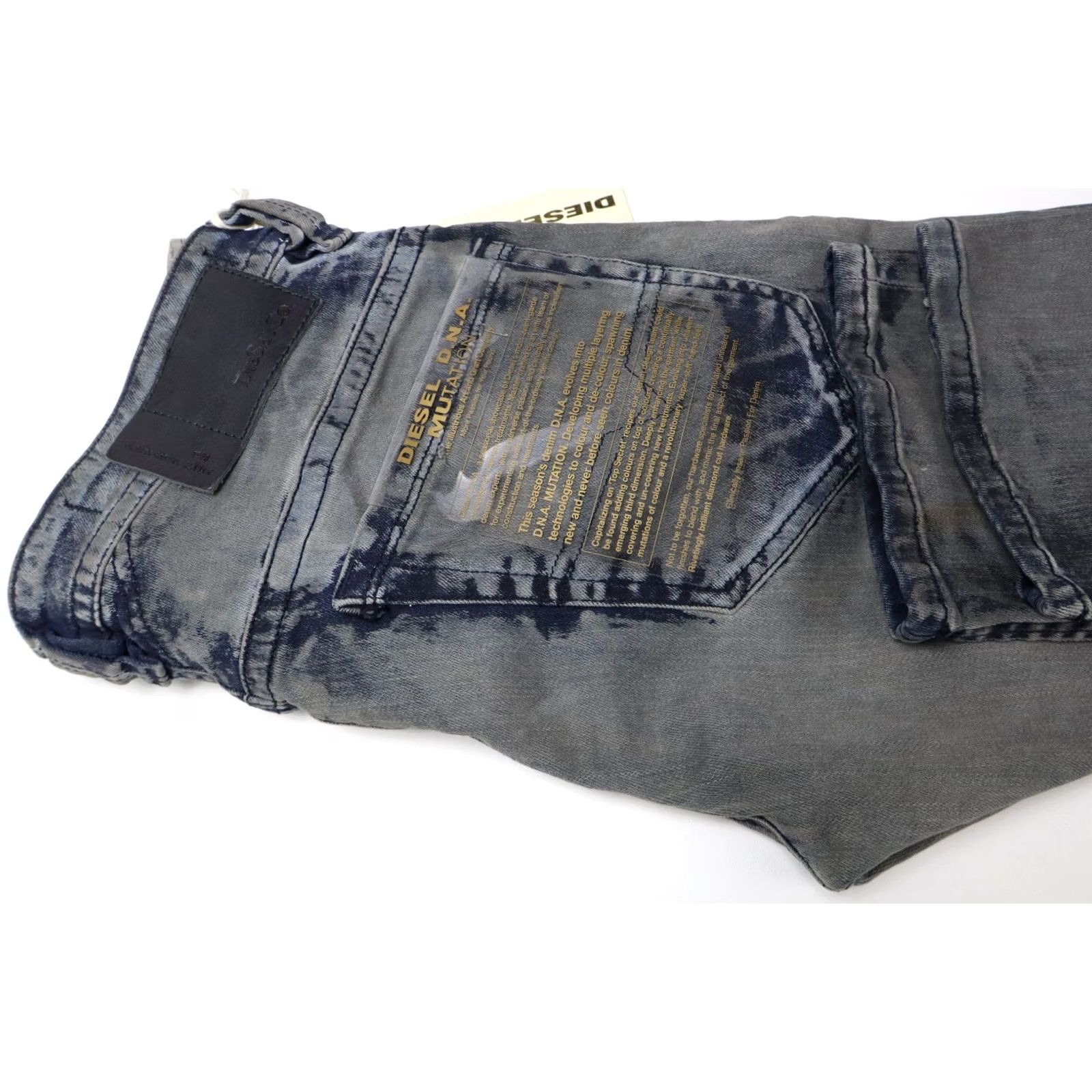 Diesel DIESEL Thavar Slim Skinny Stretch Jeans Men's W27/L30 Blue Faded Denim 0820D Size US 27 - 5 Thumbnail